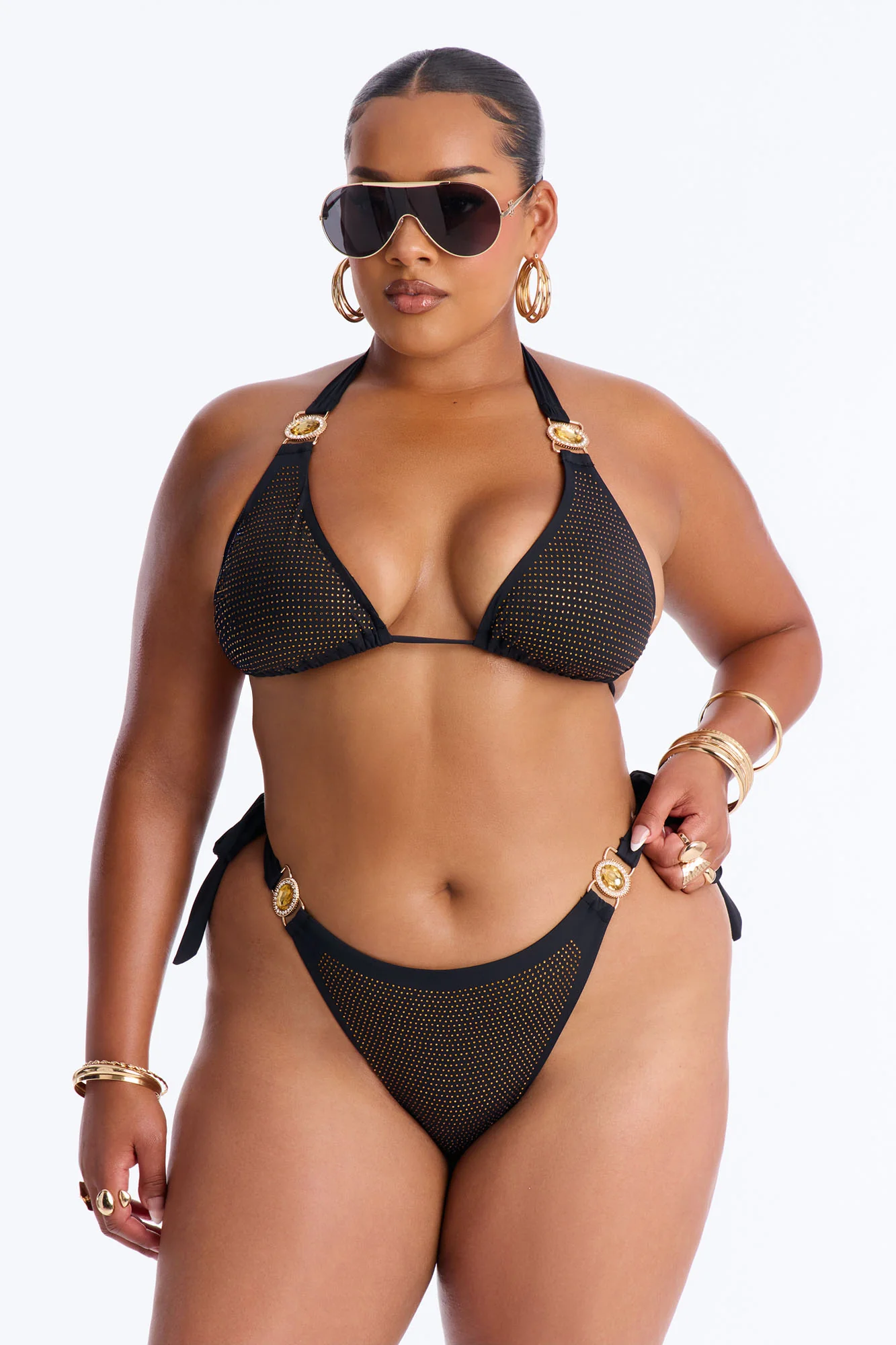Shore Luck Hardware 2 Piece Bikini - Black - Image 5