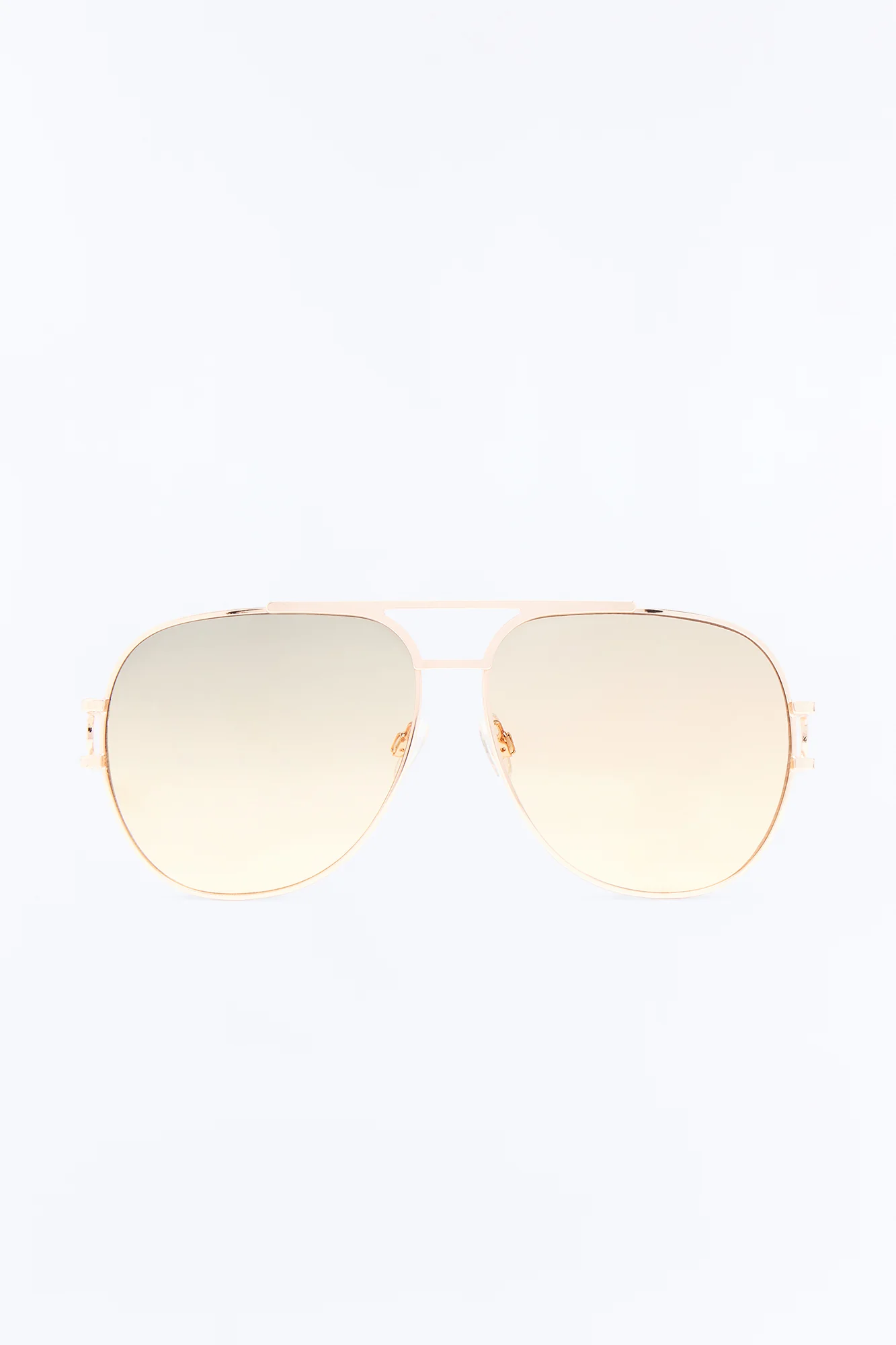Shotgun Baddie Sunglasses - Gold/Yellow