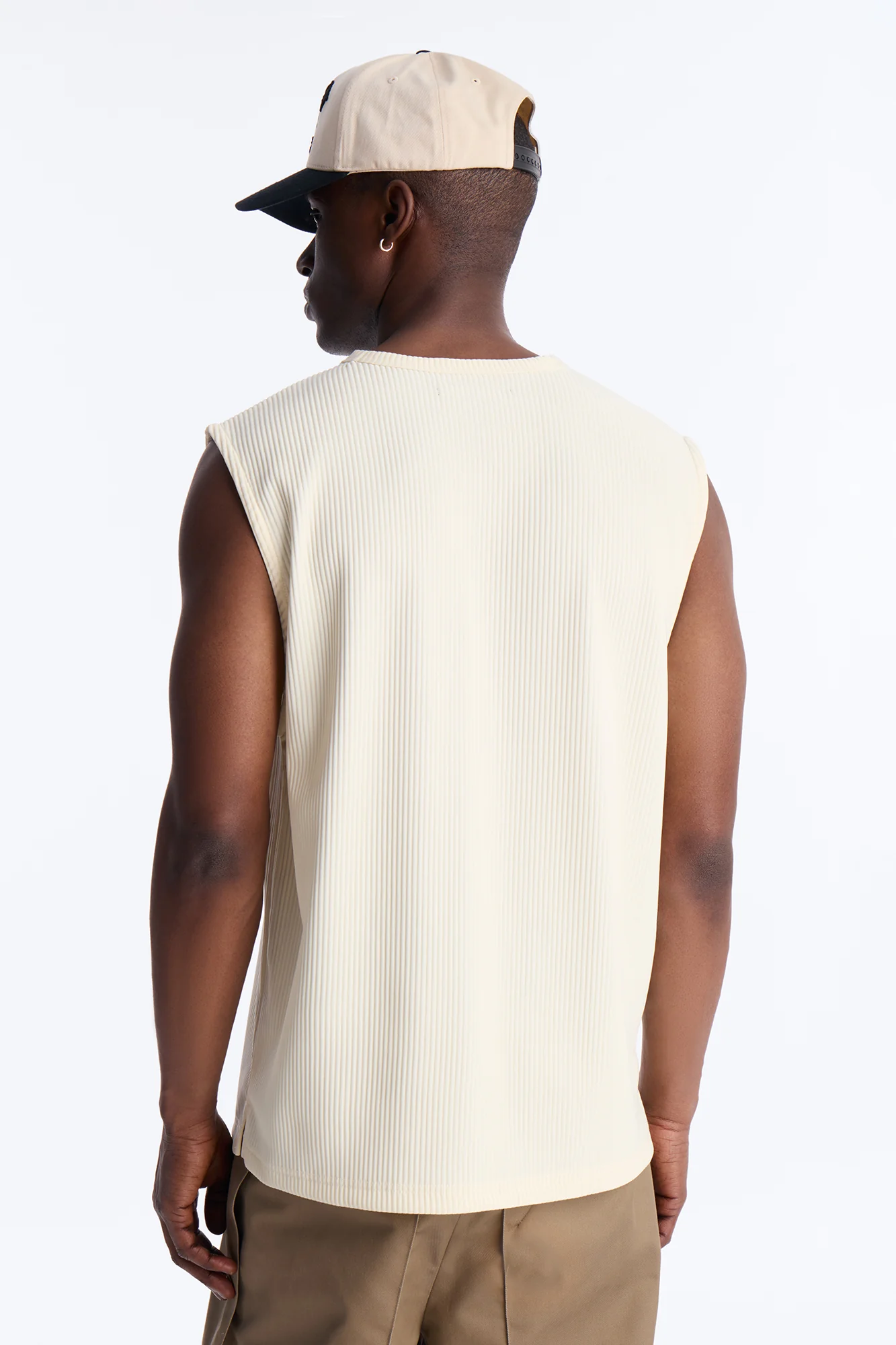 Show Up Muscle Tank - Off White - Image 4