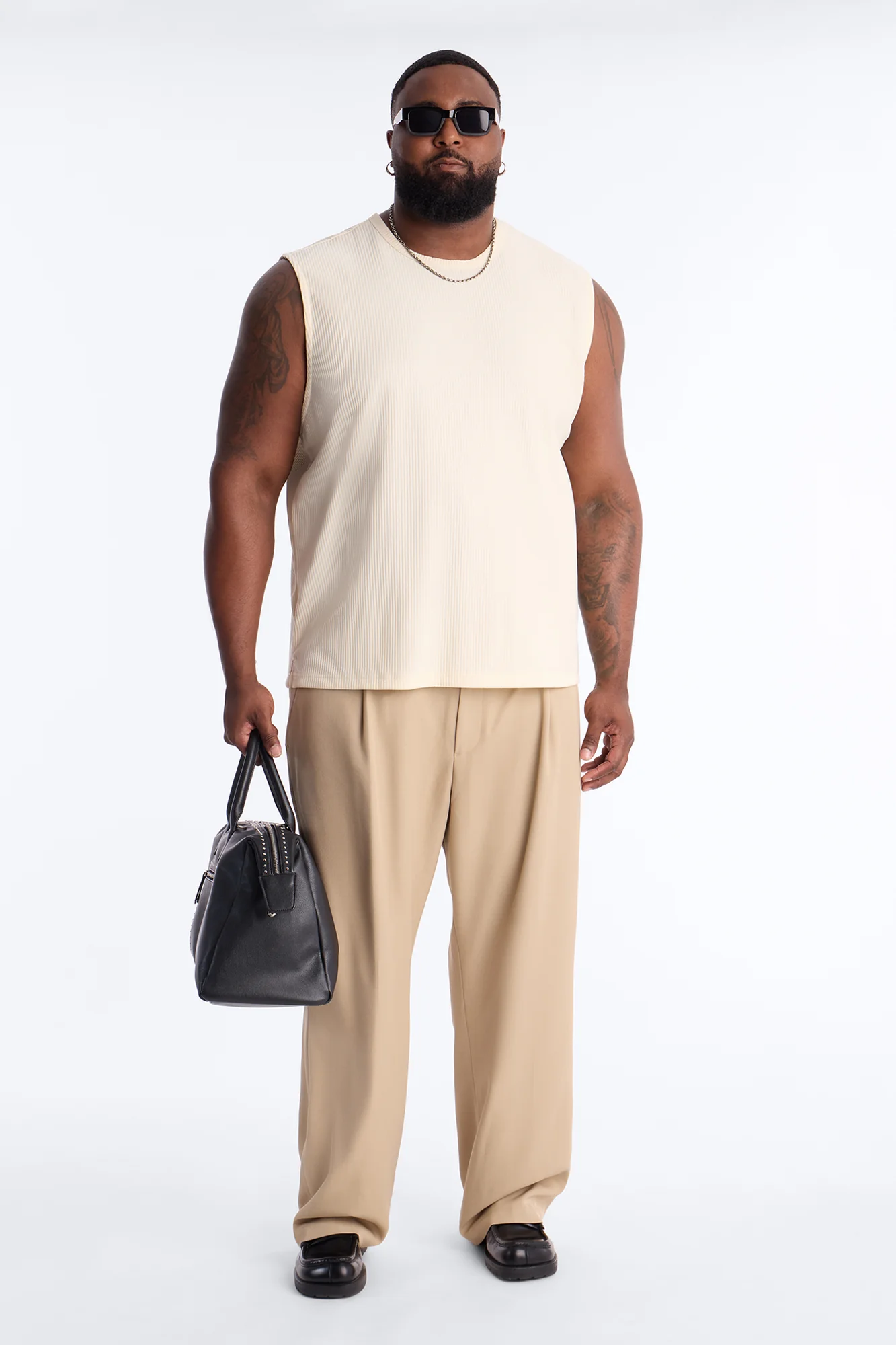 Show Up Muscle Tank - Off White - Image 6