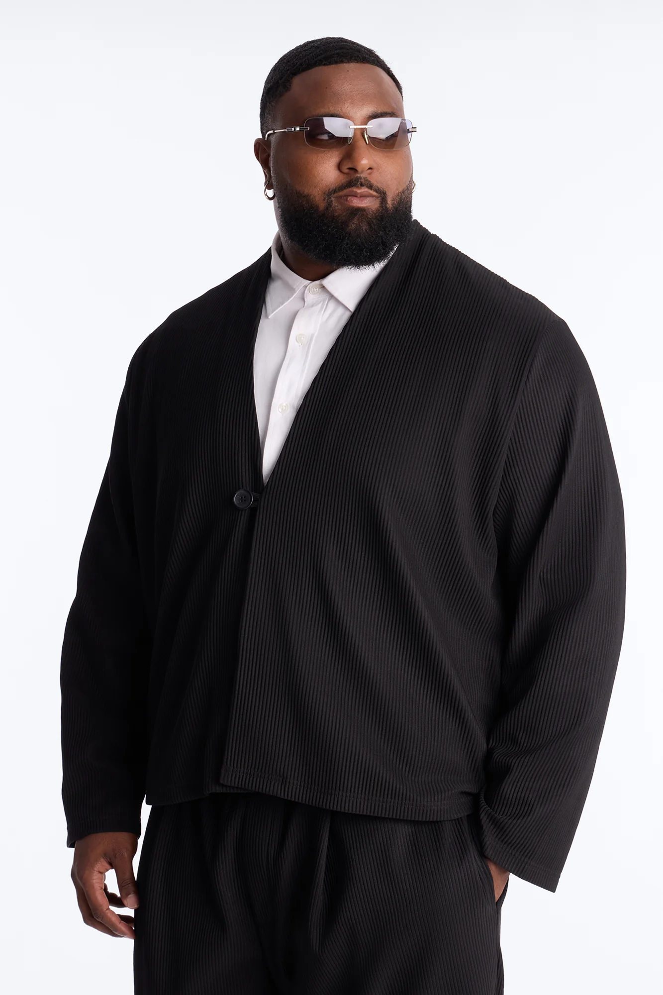 Show Up Shawl Collar Blazer - Black - Image 6