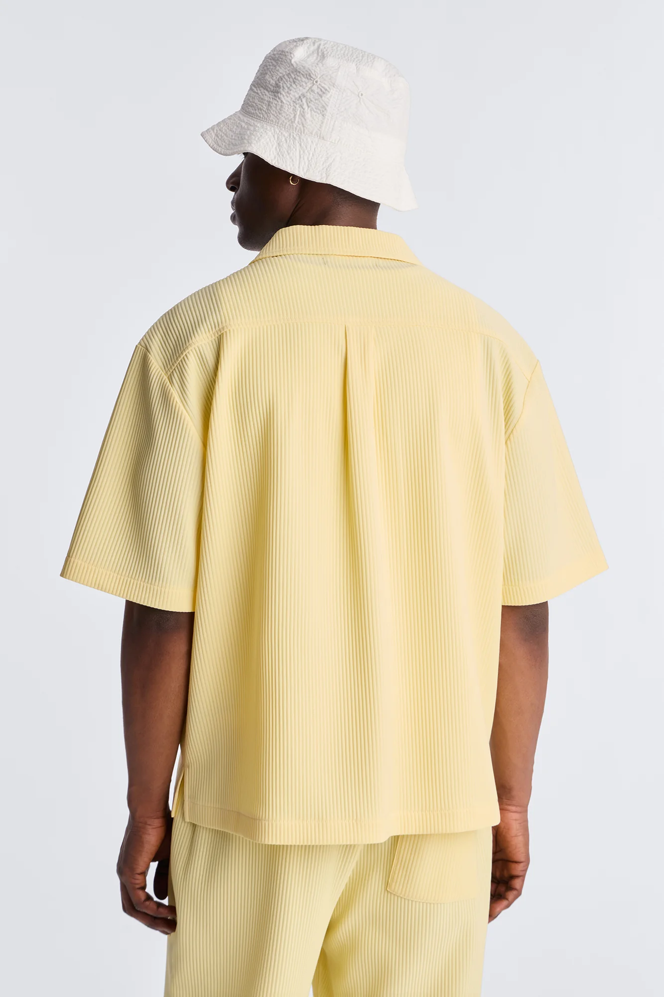 Show Up Short Sleeve Cuban Shirt - Butter Yellow - Image 4
