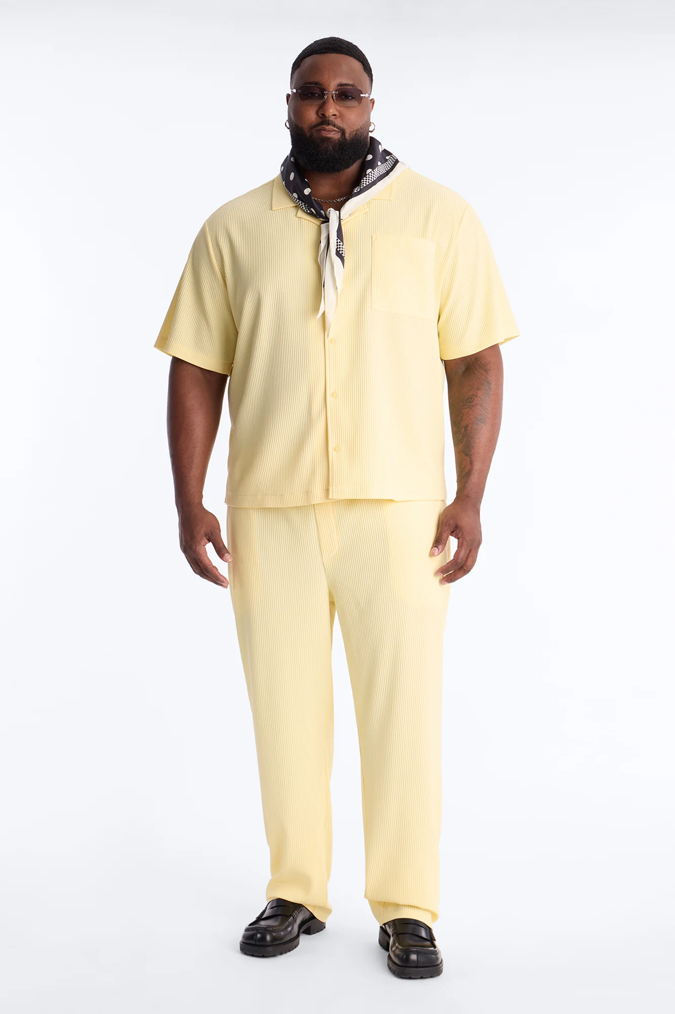 Show Up Short Sleeve Cuban Shirt - Butter Yellow - Image 6