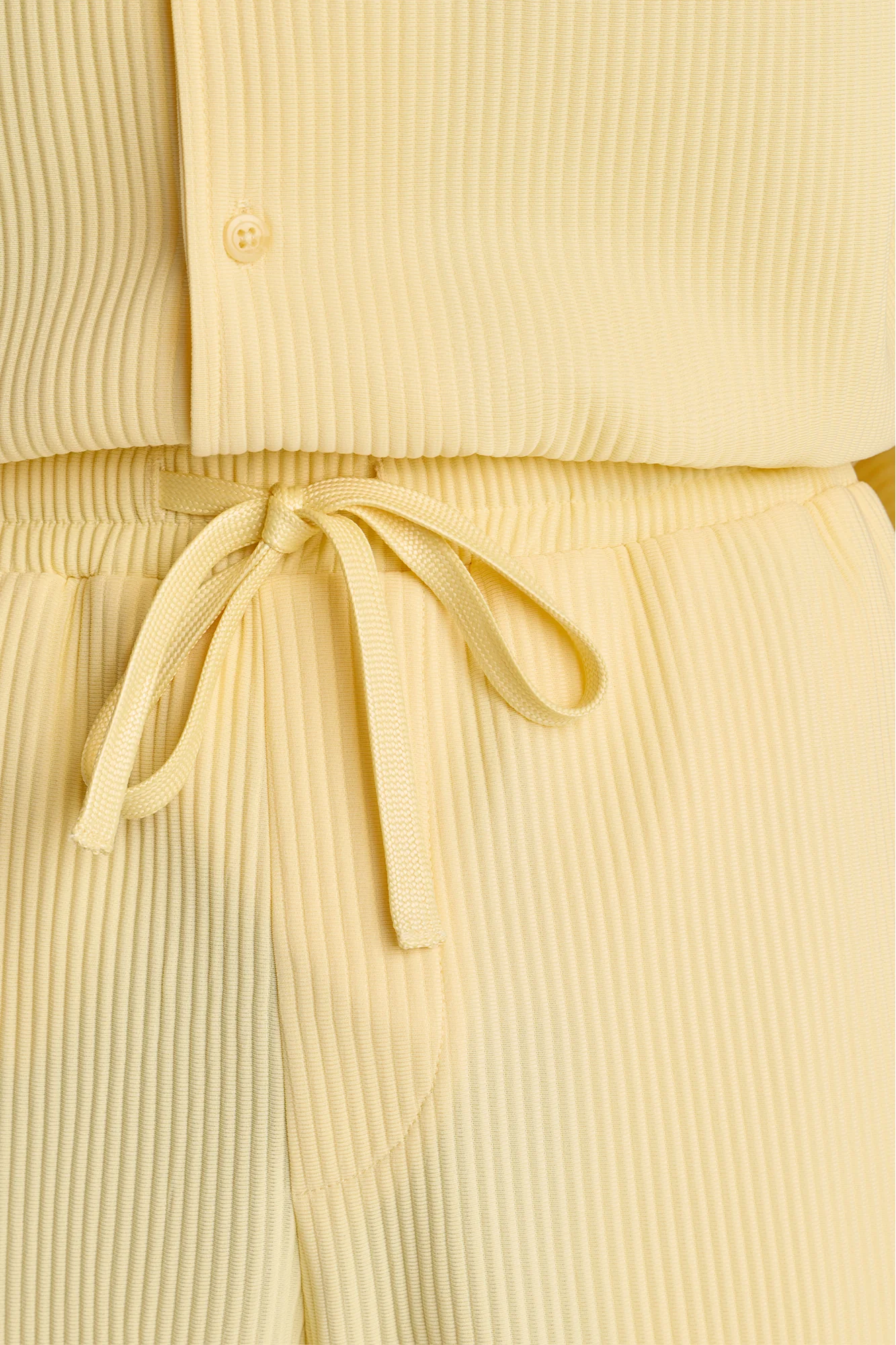 Show Up Slim Slit Pants - Butter Yellow - Image 3