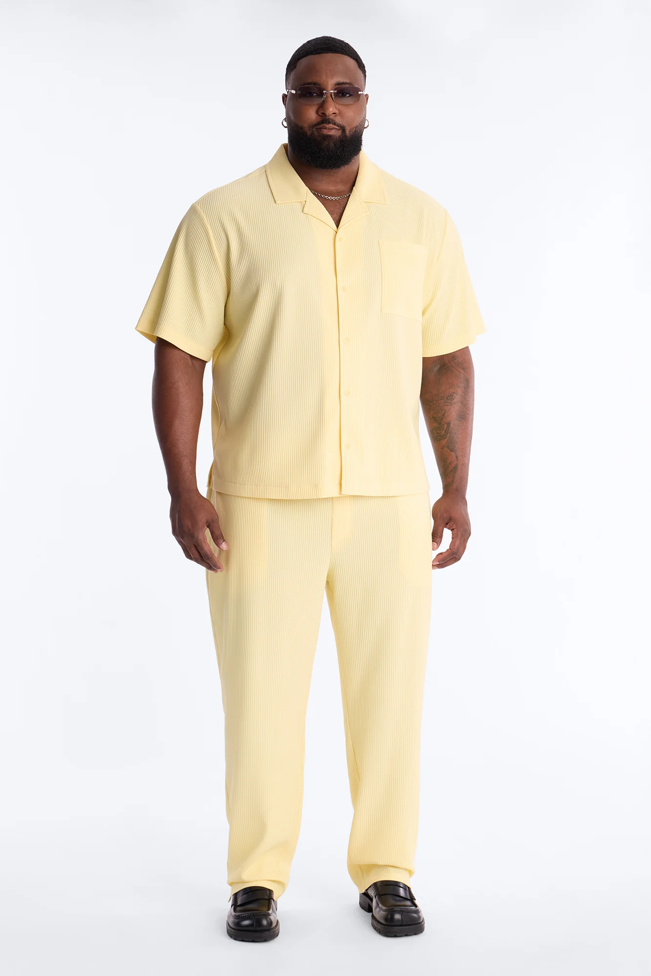 Show Up Slim Slit Pants - Butter Yellow - Image 7