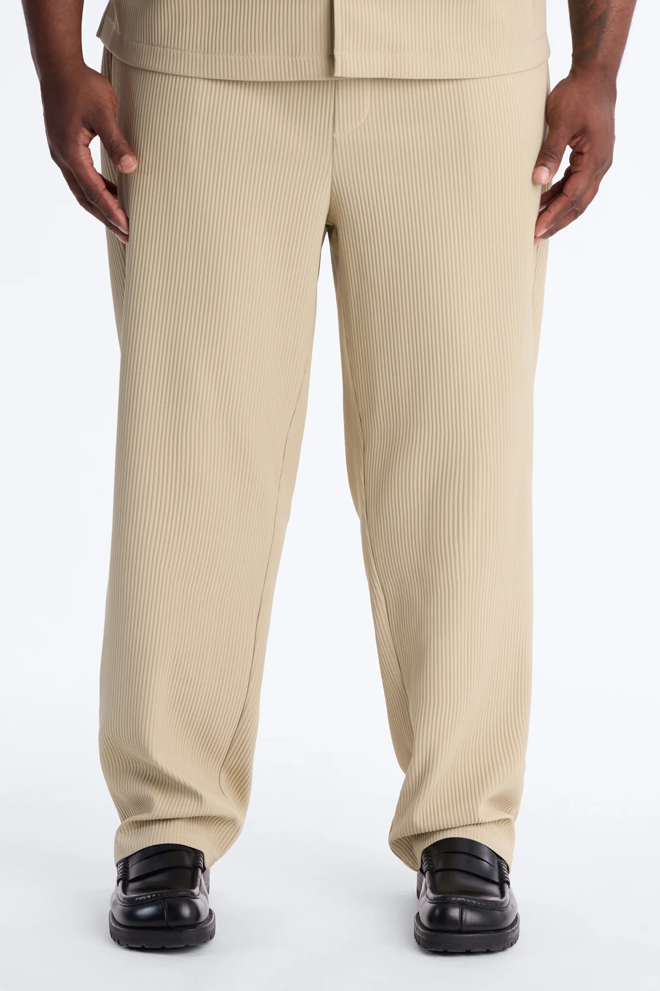 Show Up Slim Slit Pants - Stone - Image 5