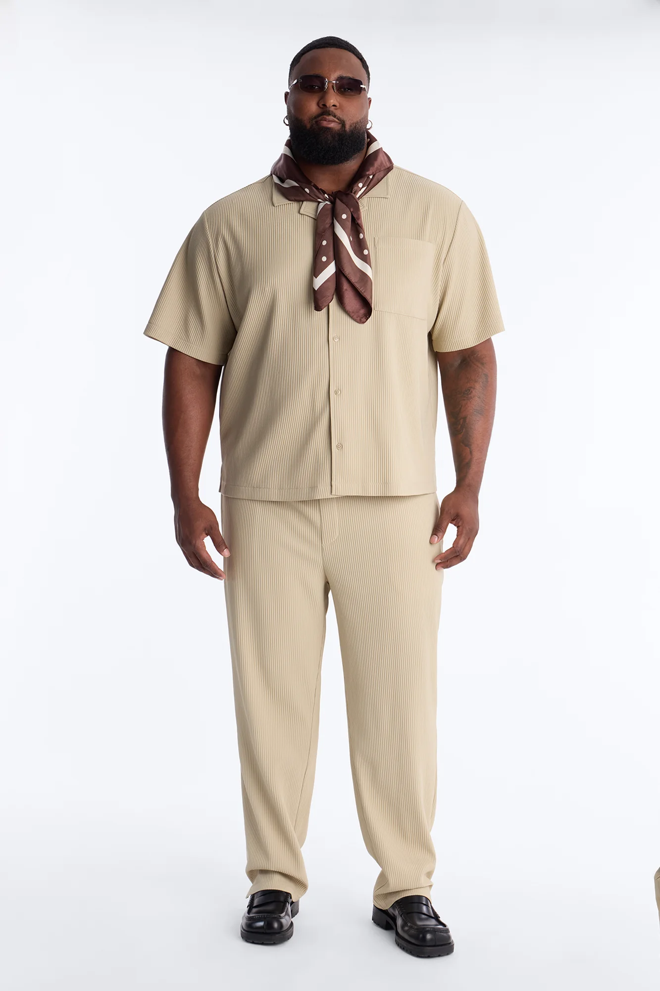 Show Up Slim Slit Pants - Stone - Image 6