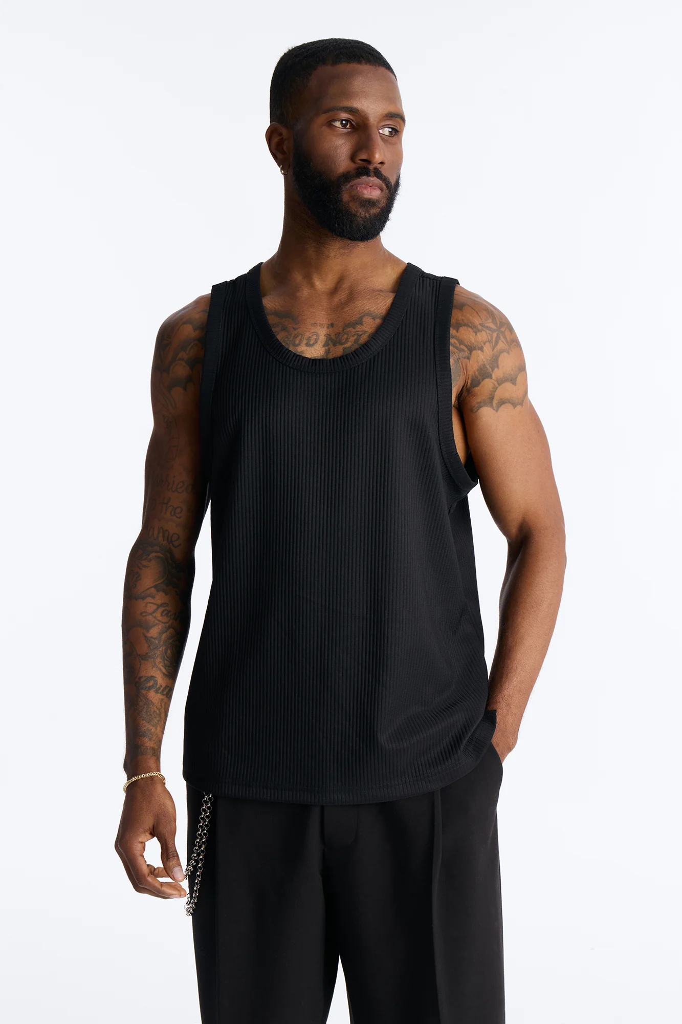Show Up Tank Top - Black