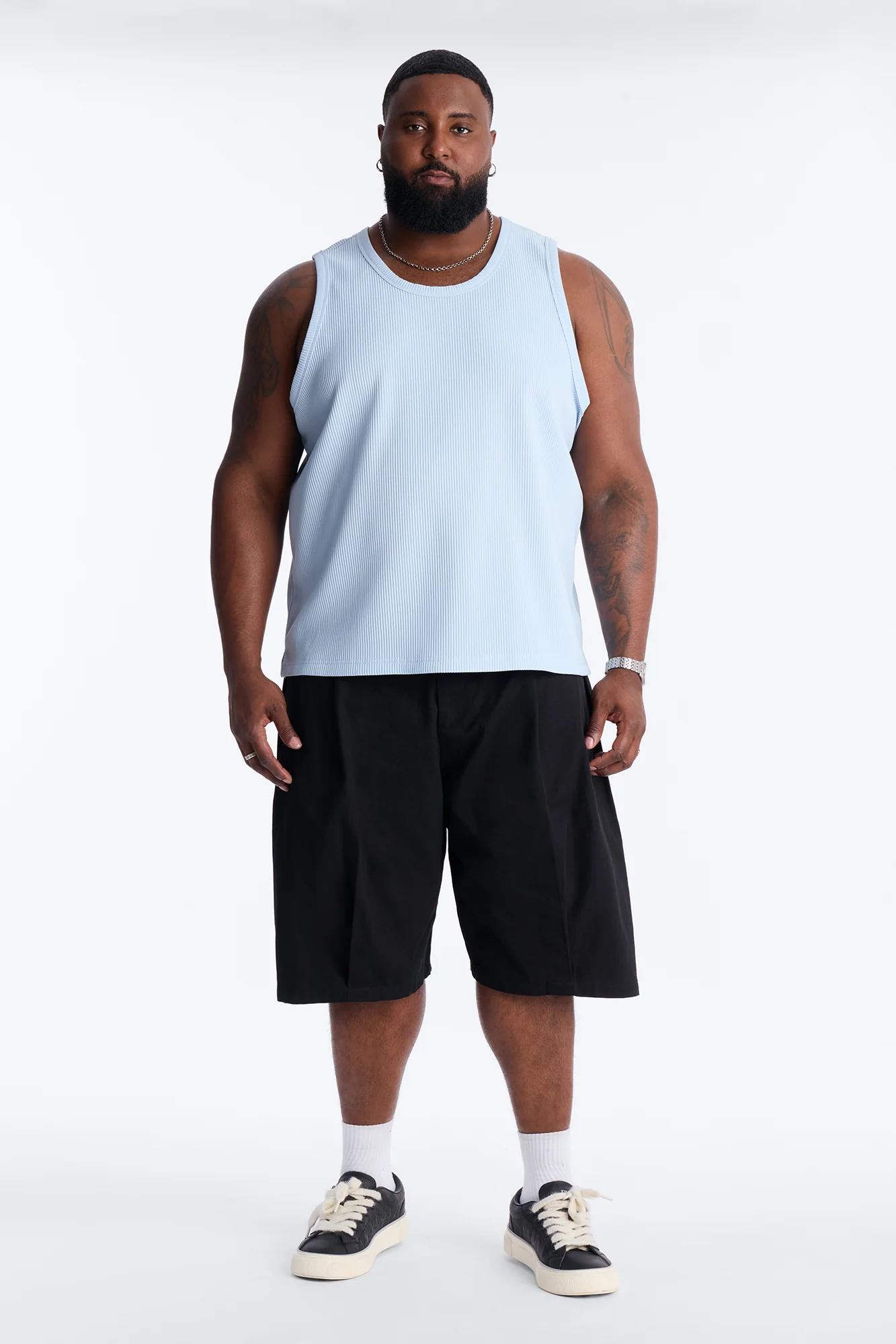 Show Up Tank Top - Light Blue - Image 6