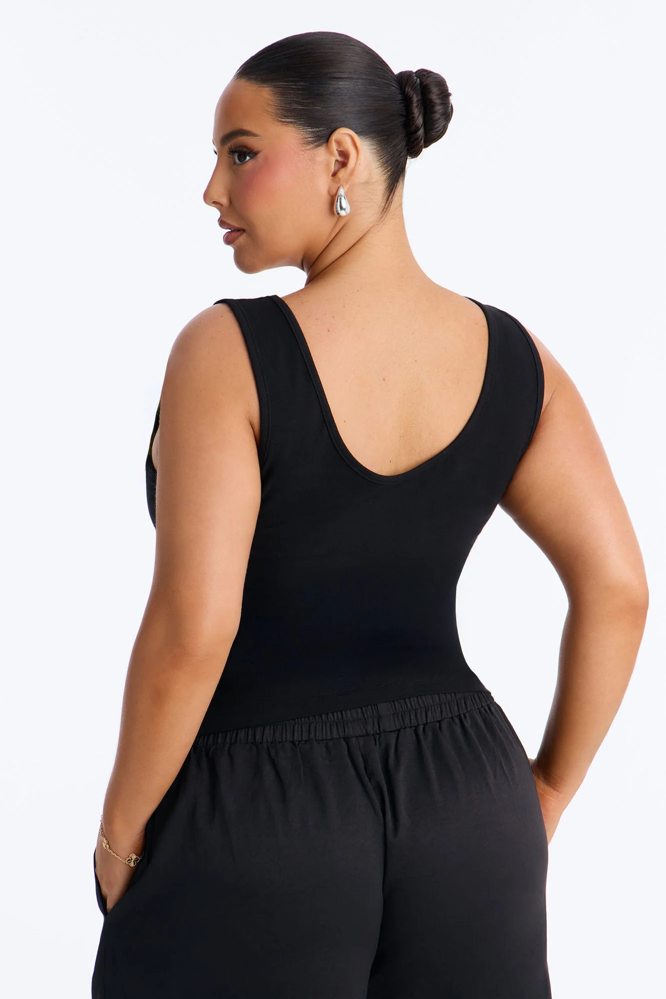 Showgirl Bra Tank Top - Black - Image 8