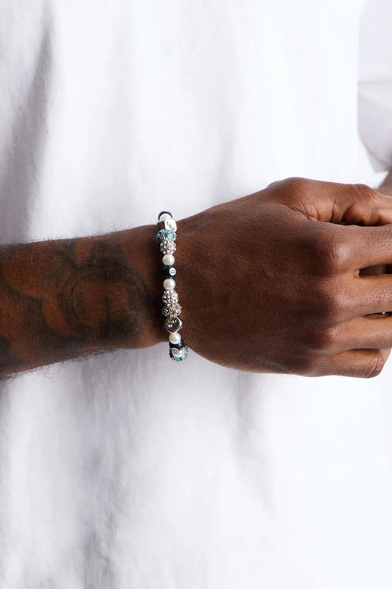 Silver Hustle Bead Bracelet - Silver - Image 2