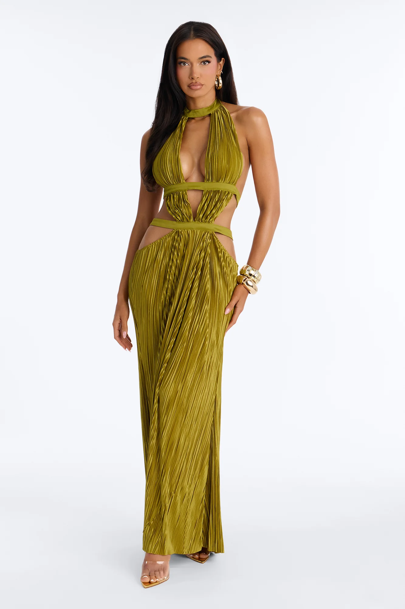 Simply Exclusive Maxi Dress - Chartreuse