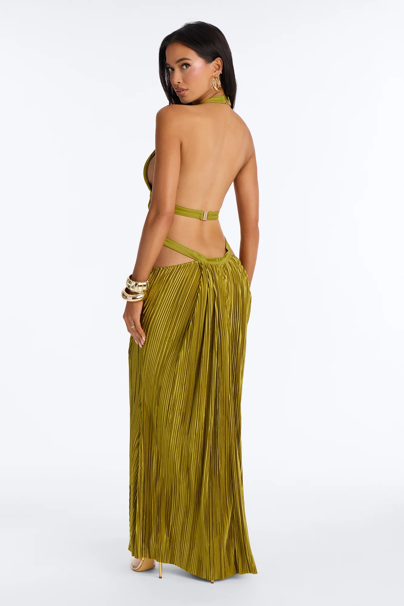 Simply Exclusive Maxi Dress - Chartreuse - Image 4