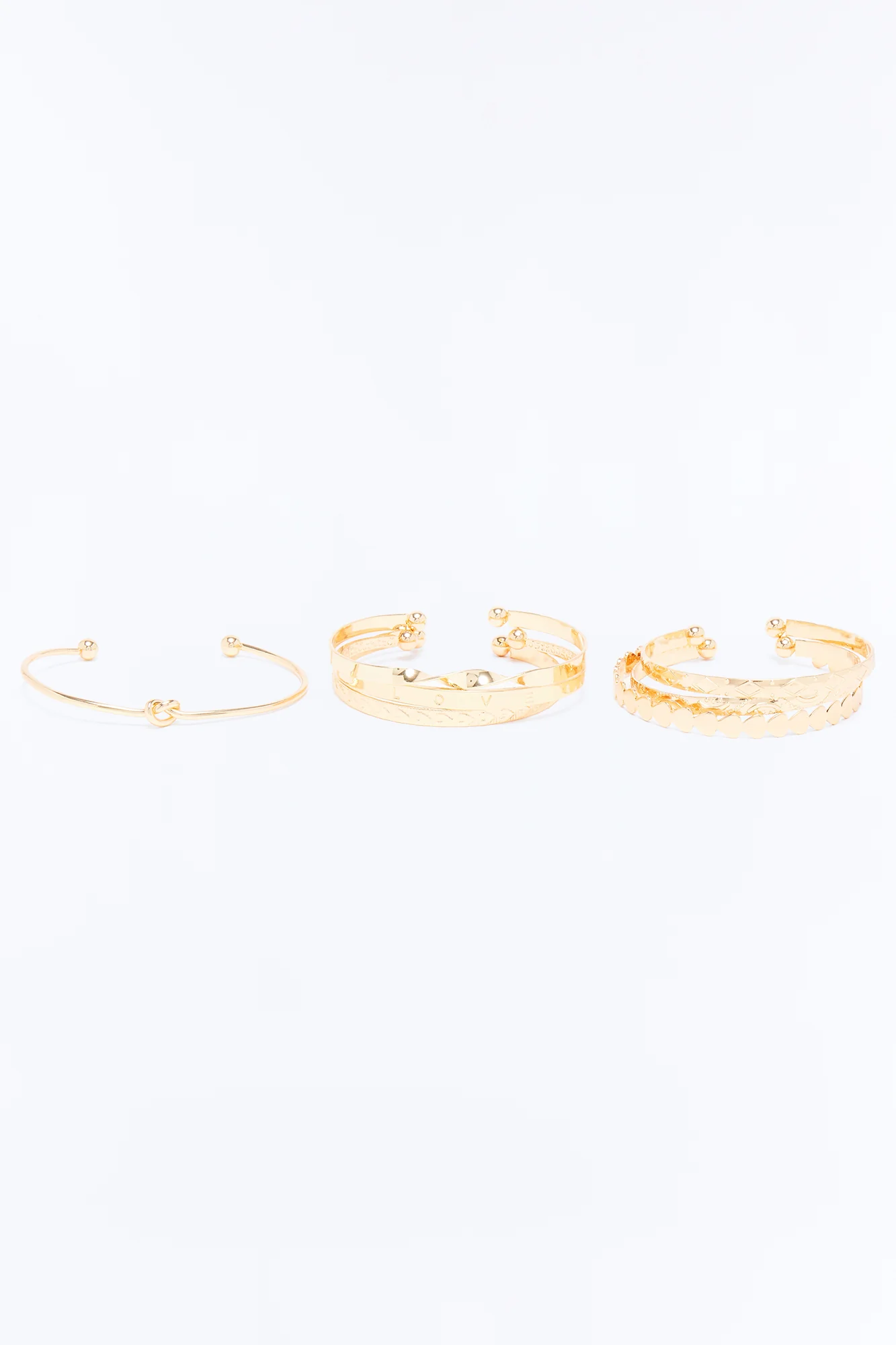 Simply Love 7 Piece Bracelet Set - Gold - Image 3