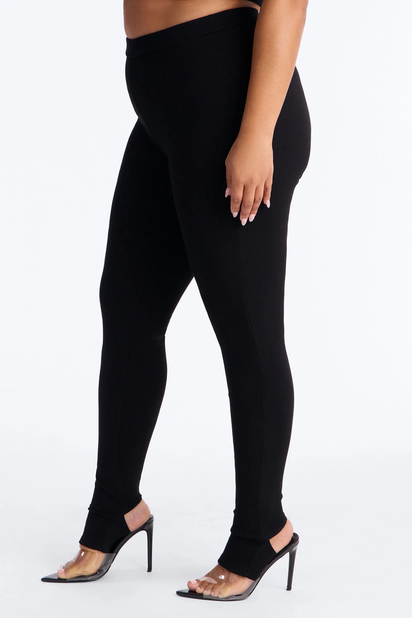 Simply Snatched Mock Neck Legging Set - Black - Image 8