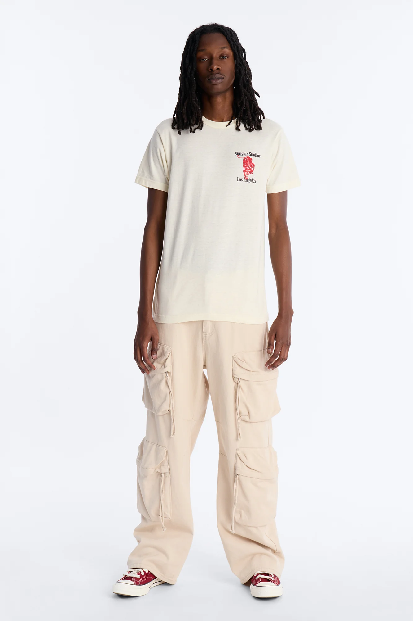 Sinister Studios LA Short Sleeve Tee - Cream - Image 3