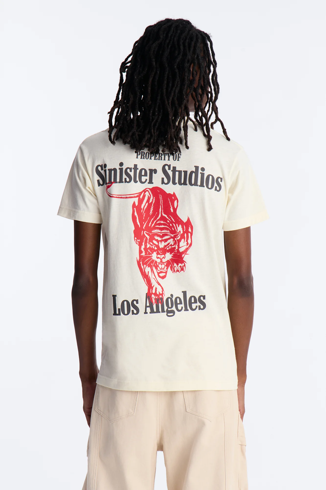 Sinister Studios LA Short Sleeve Tee - Cream - Image 4
