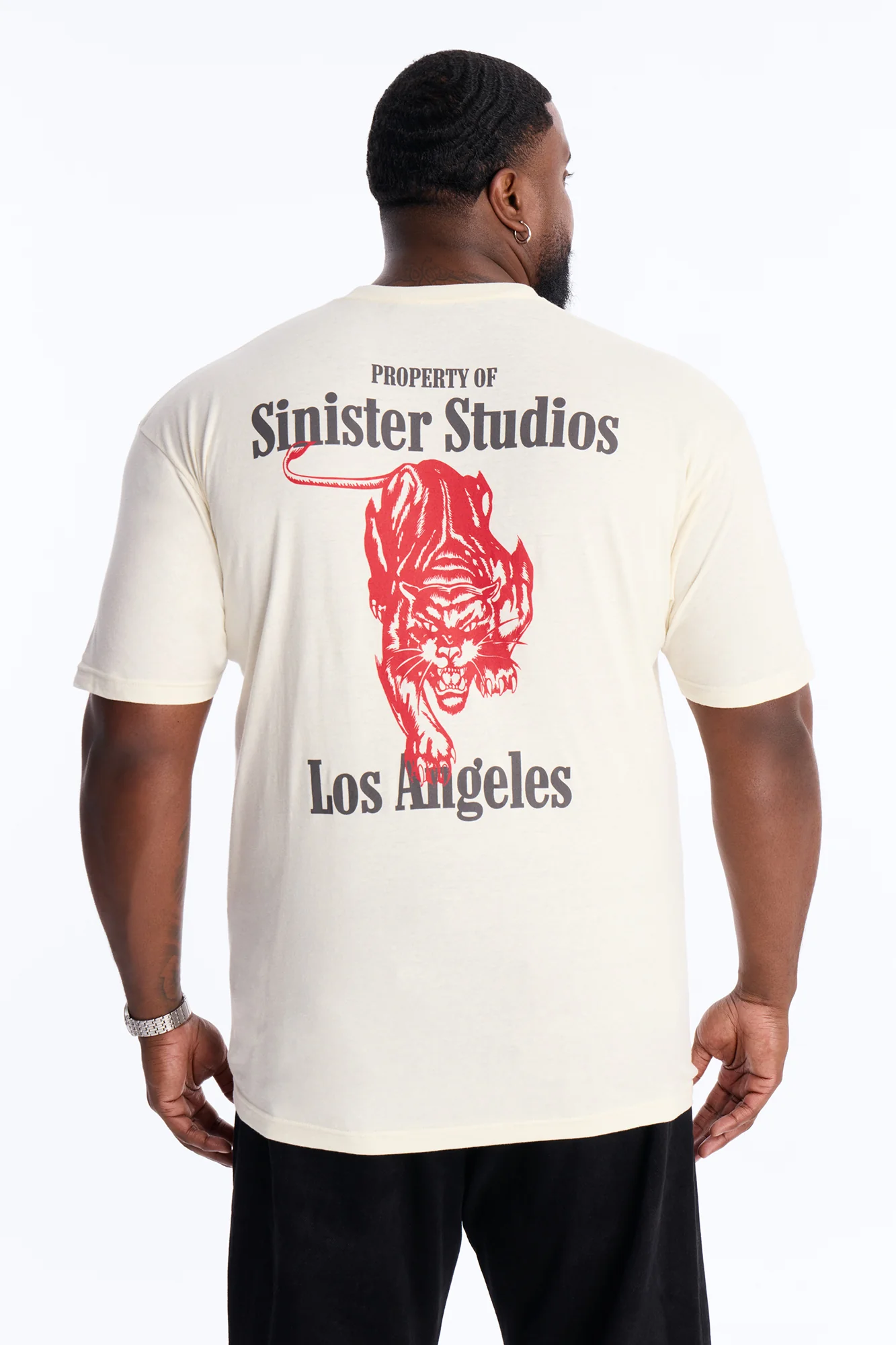 Sinister Studios LA Short Sleeve Tee - Cream - Image 6