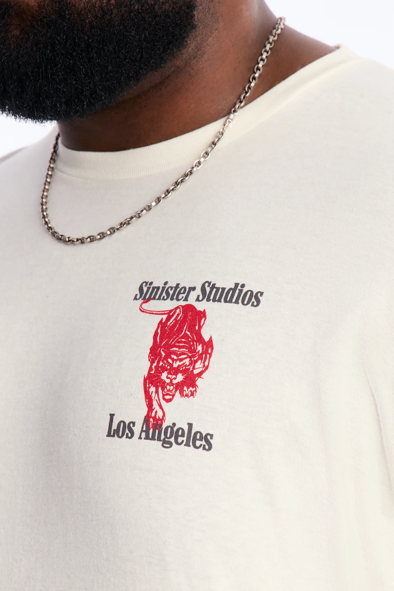 Sinister Studios LA Short Sleeve Tee - Cream - Image 8