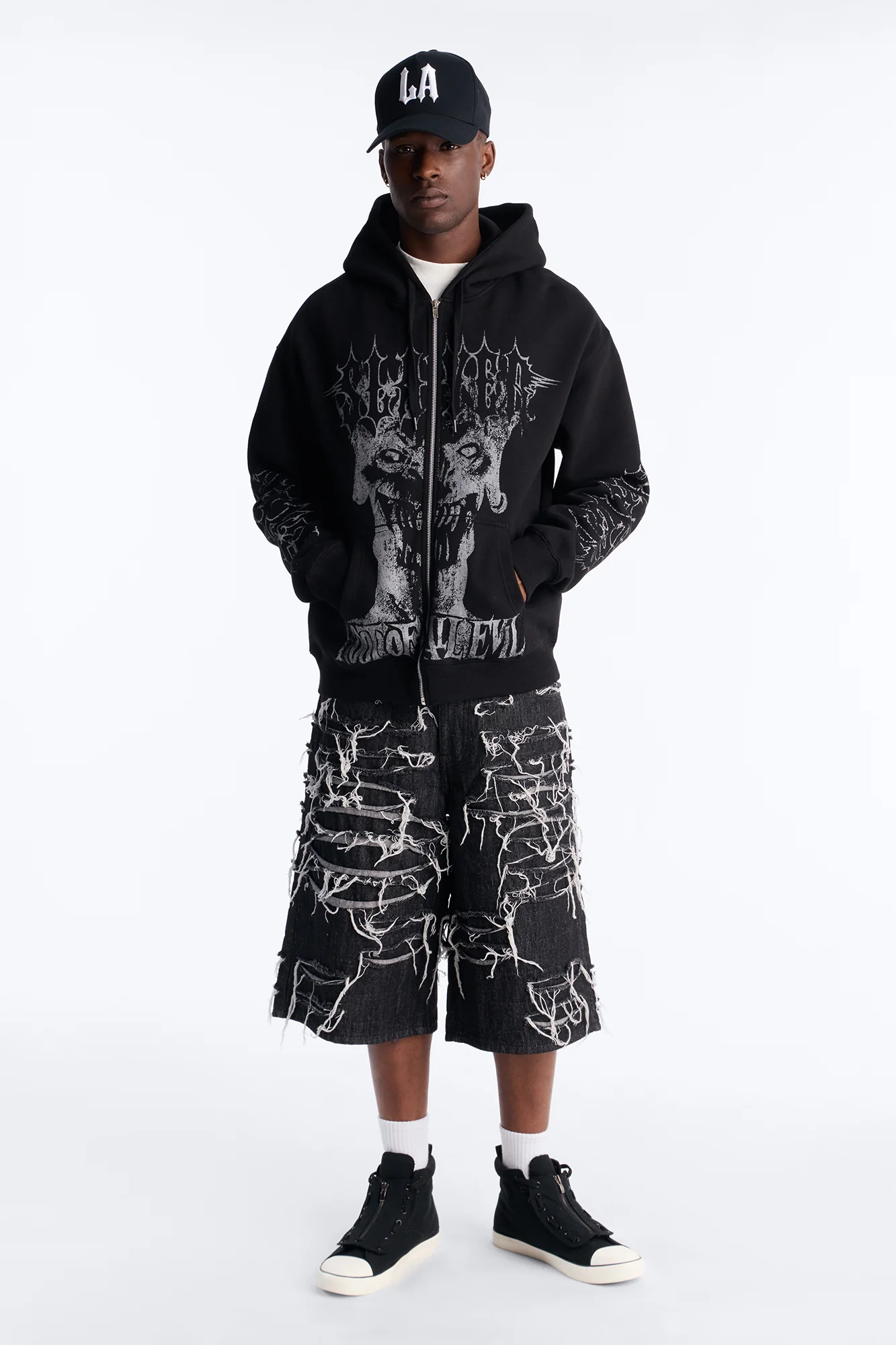Slayer Tour 1988 Vintage Zip Hoodie - Black Wash - Image 2