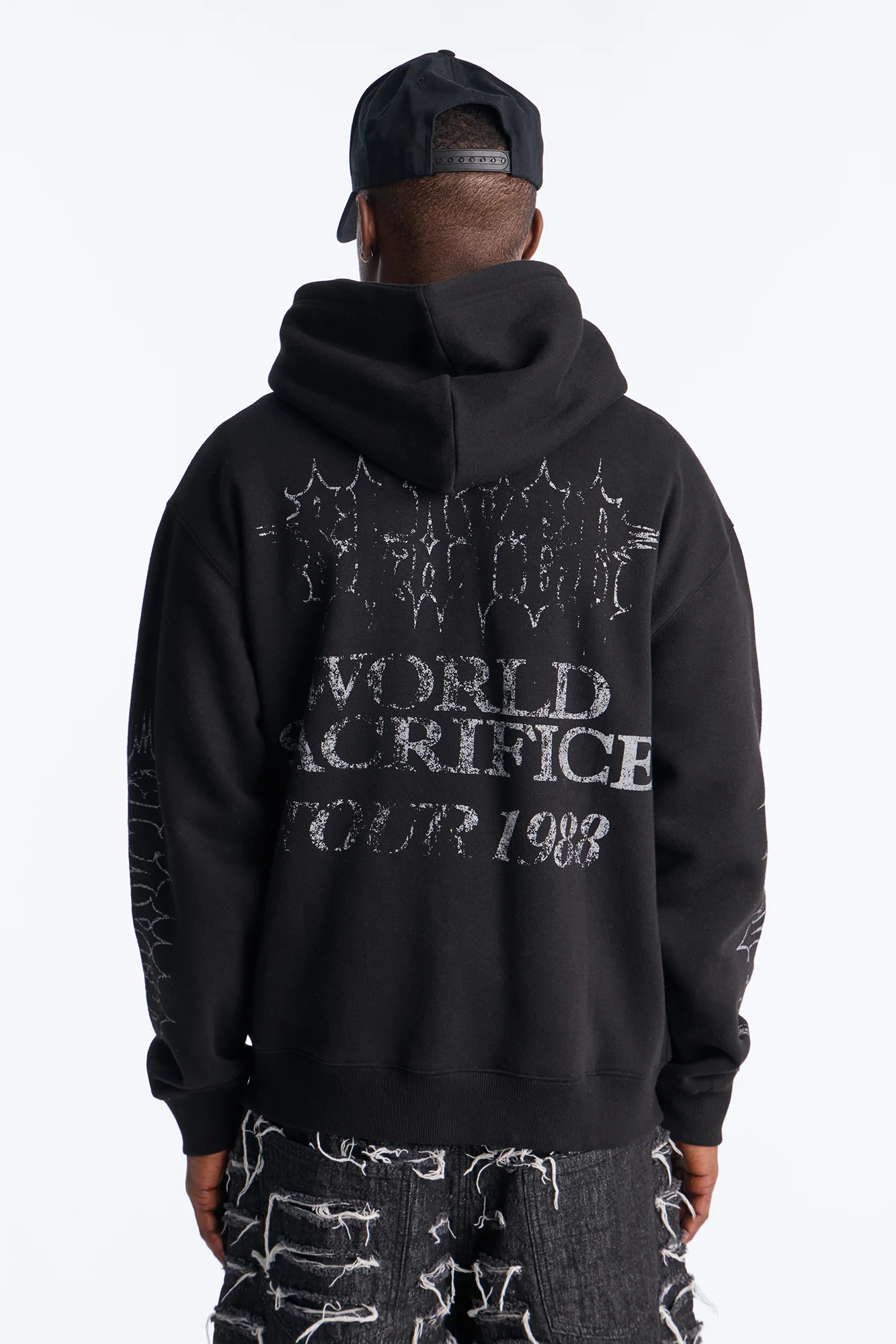 Slayer Tour 1988 Vintage Zip Hoodie - Black Wash - Image 5