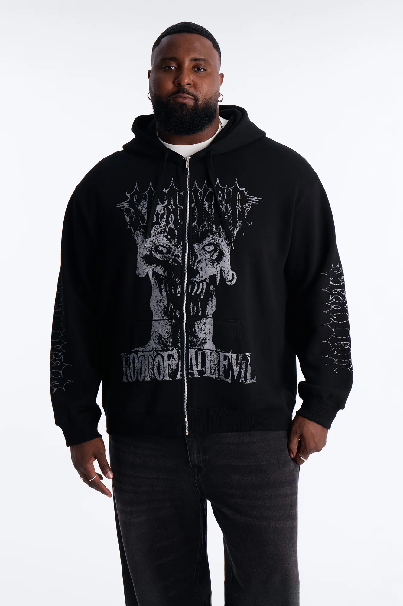Slayer Tour 1988 Vintage Zip Hoodie - Black Wash - Image 6