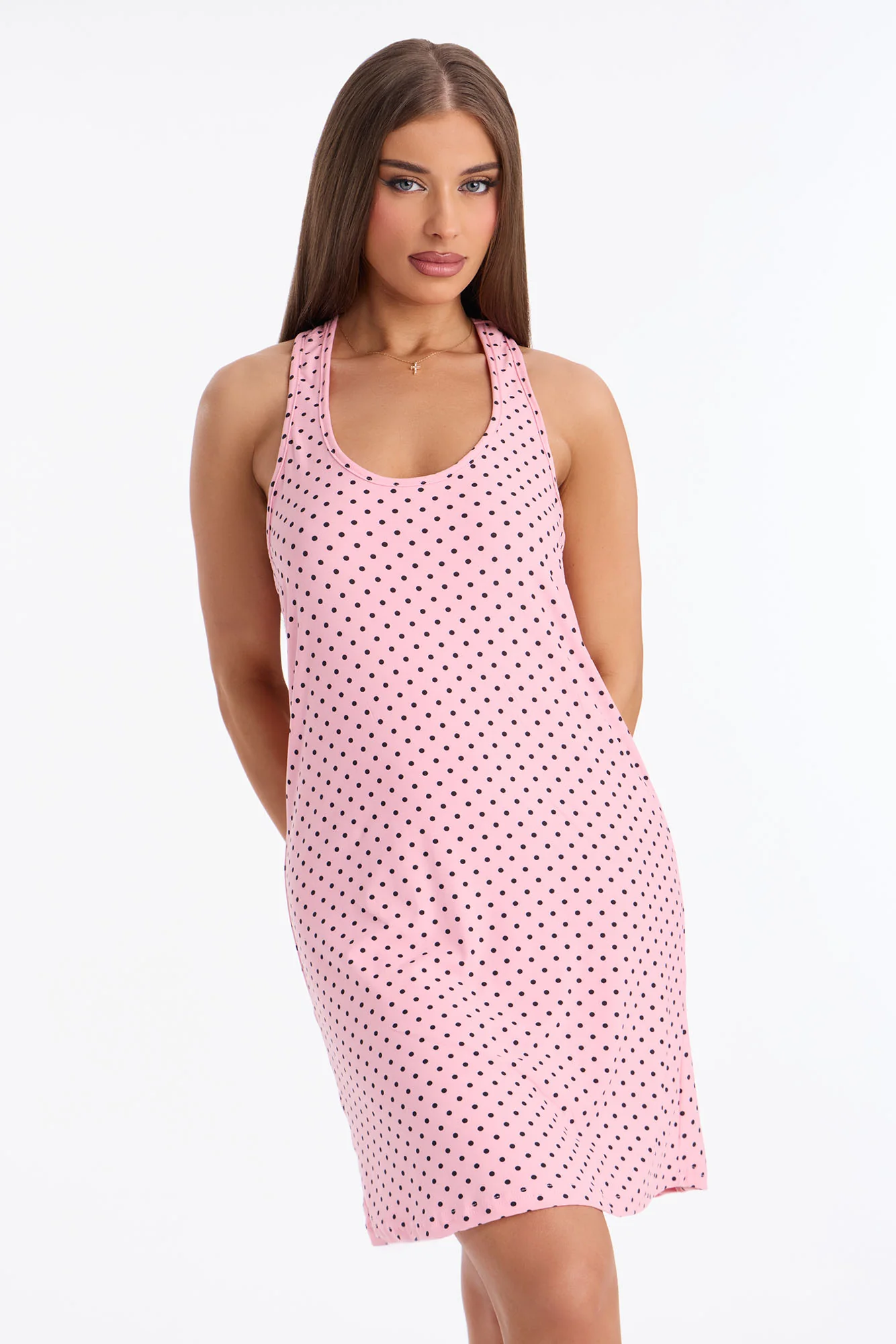 Sleep Tight PJ Sleep Dress - Pink/combo
