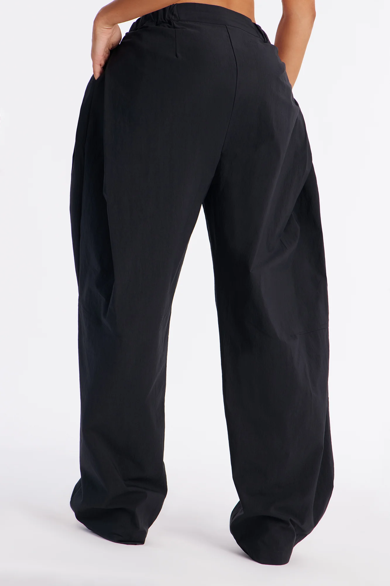 Slick Moves Only Windbreaker Barrel Pant 31″ - Black - Image 3