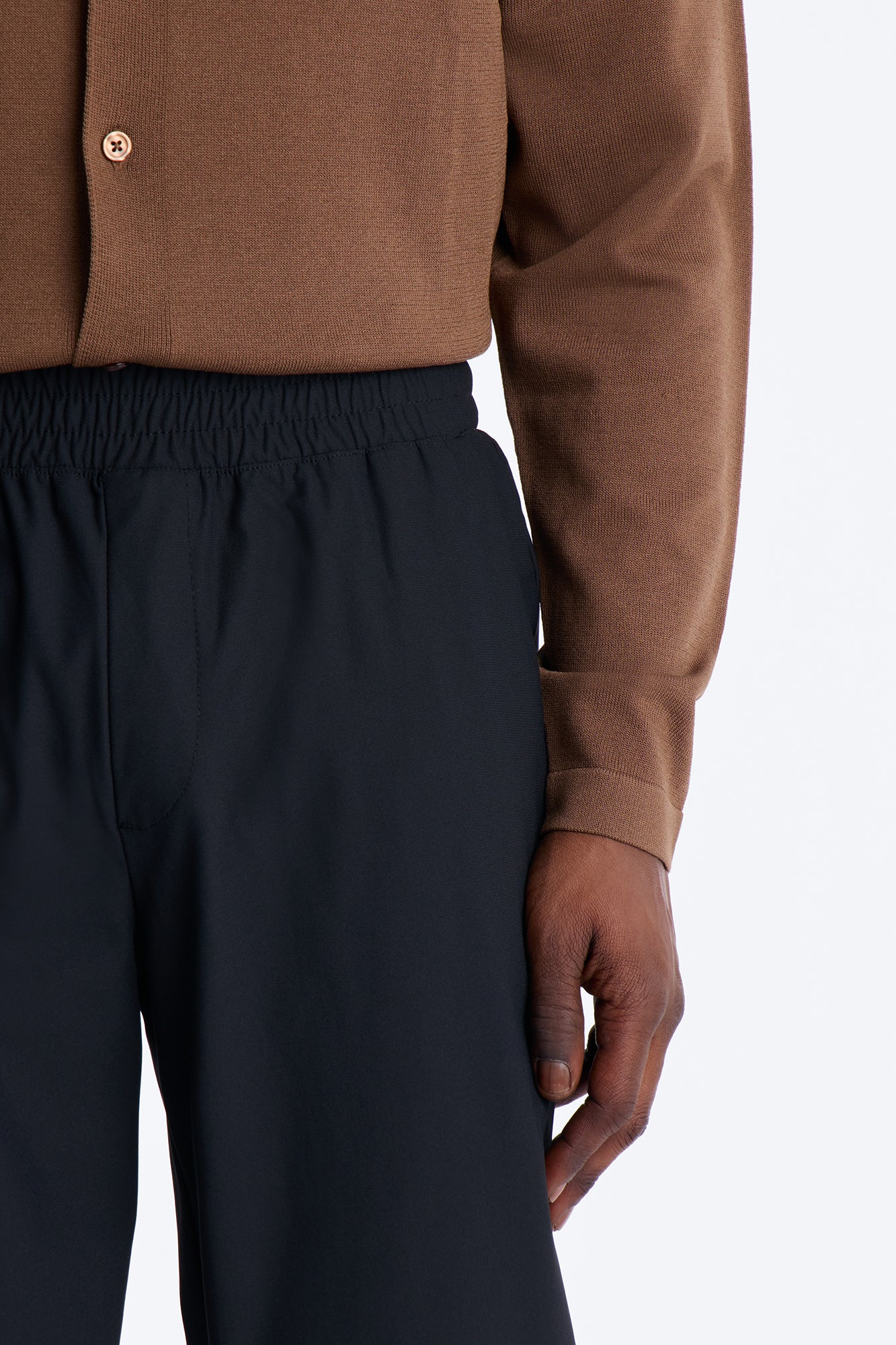 Slim Axis Slit Pant - Black - Image 3