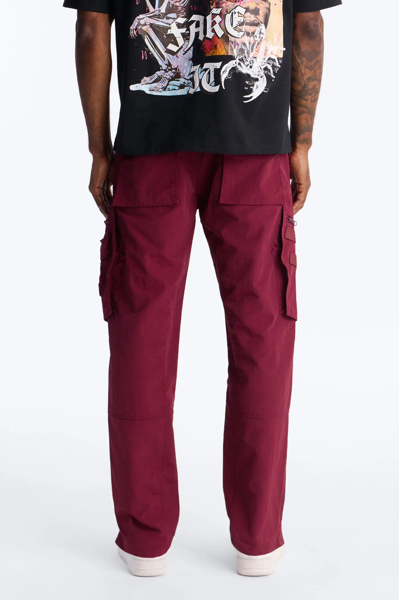 Slim Cipher Ascend Cargo Pant - Burgundy - Image 7