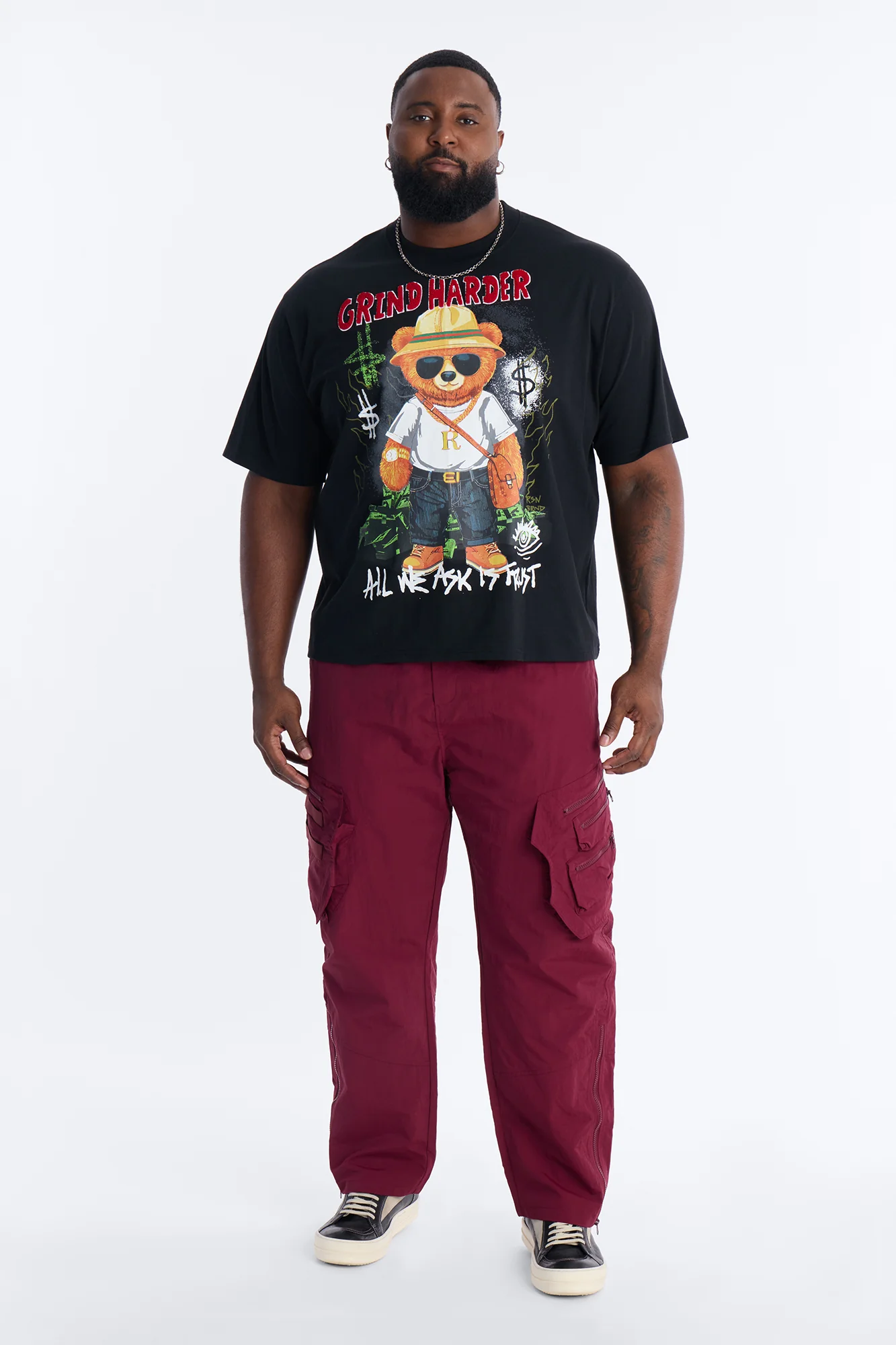 Slim Cipher Ascend Cargo Pant - Burgundy - Image 9