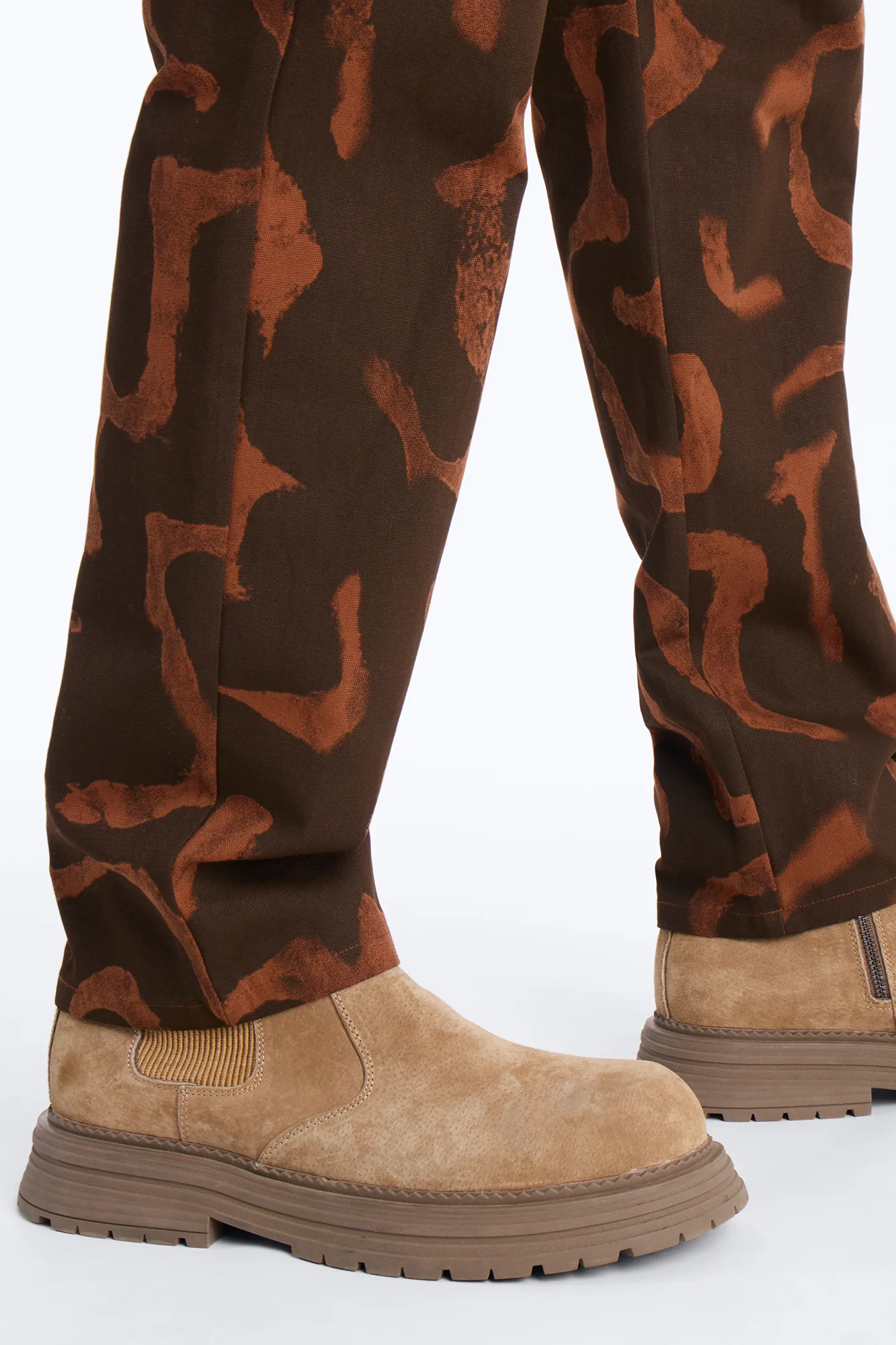 Slim Drizzled Pant - Rust - Image 4