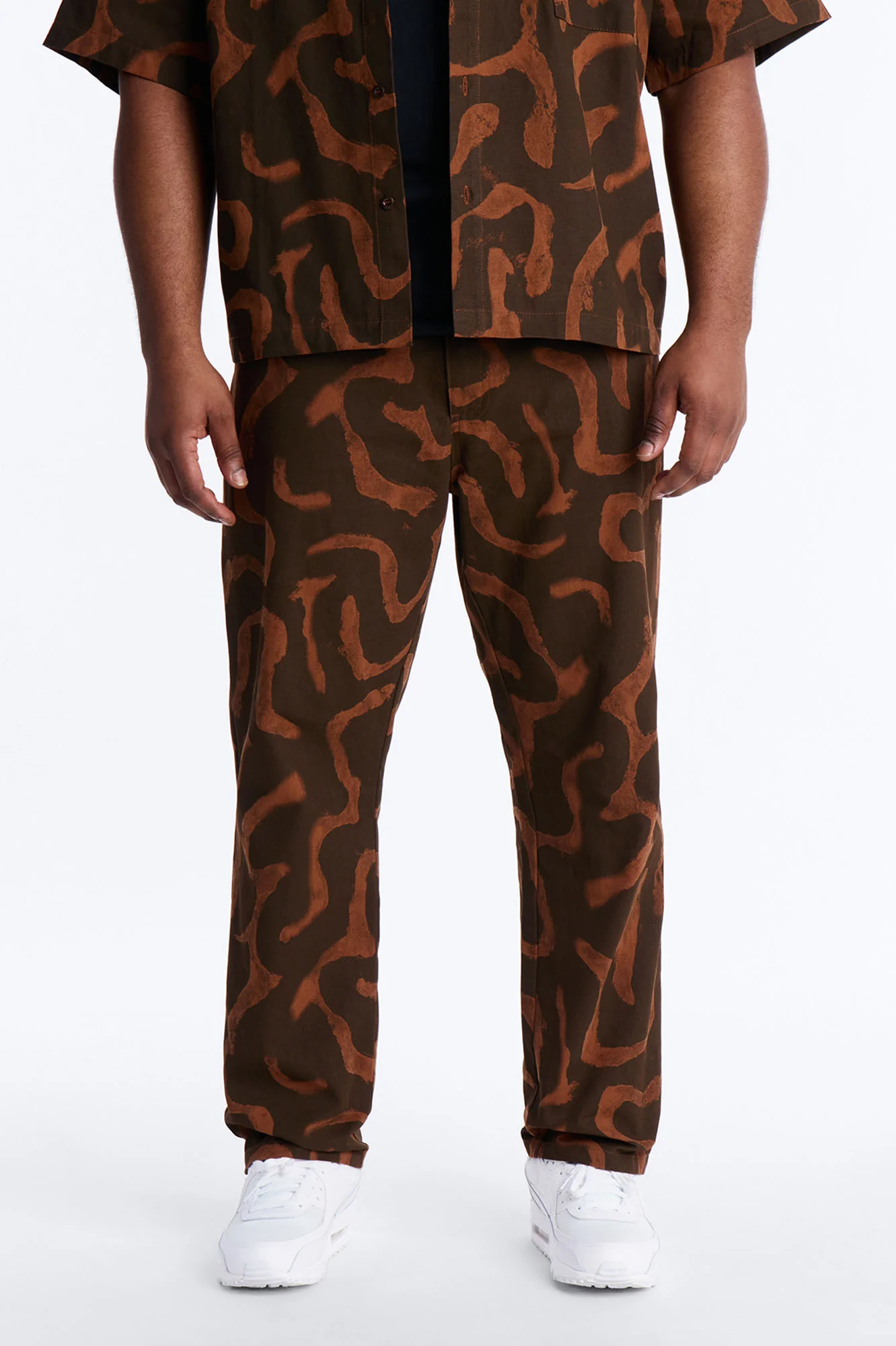 Slim Drizzled Pant - Rust - Image 6