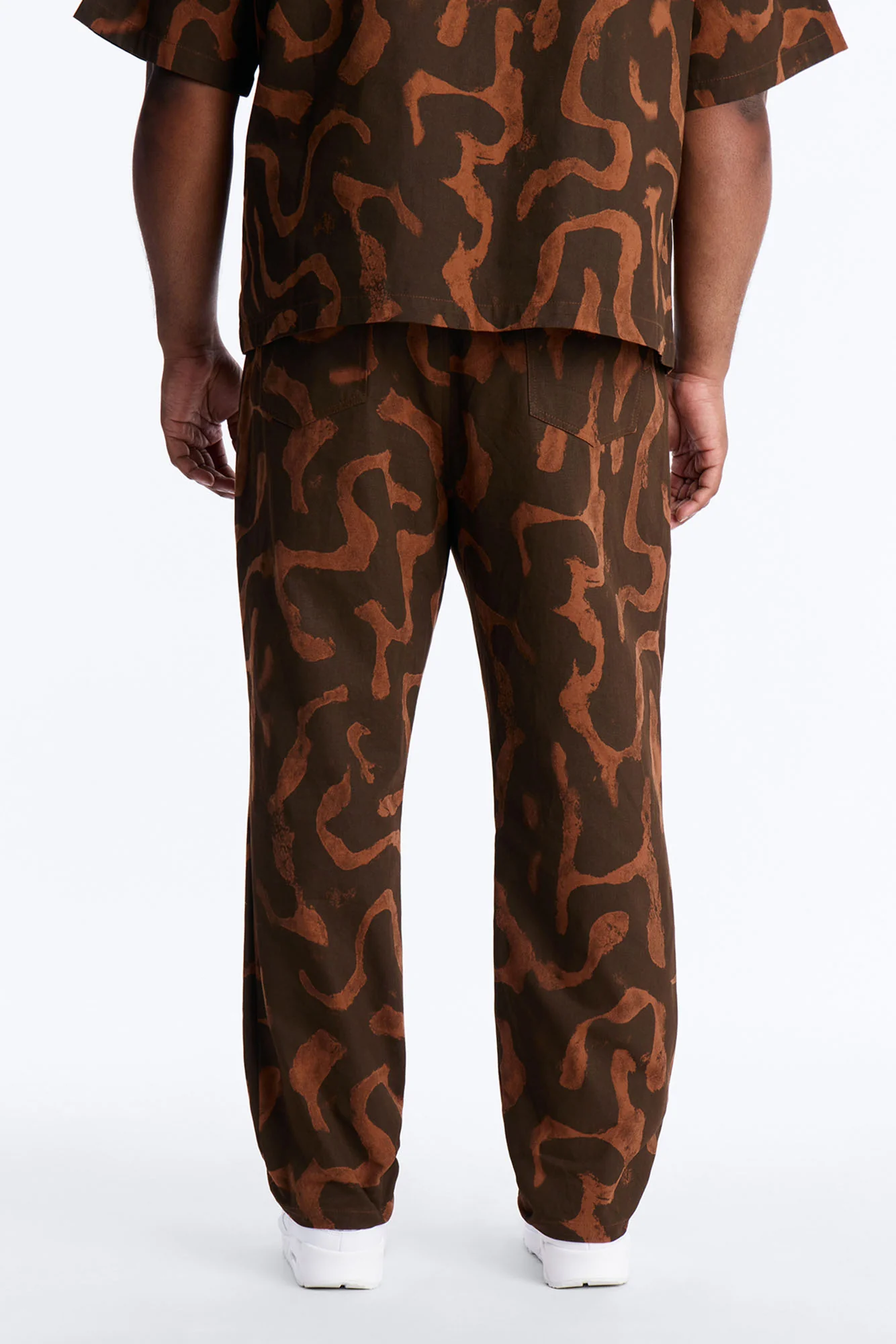 Slim Drizzled Pant - Rust - Image 9