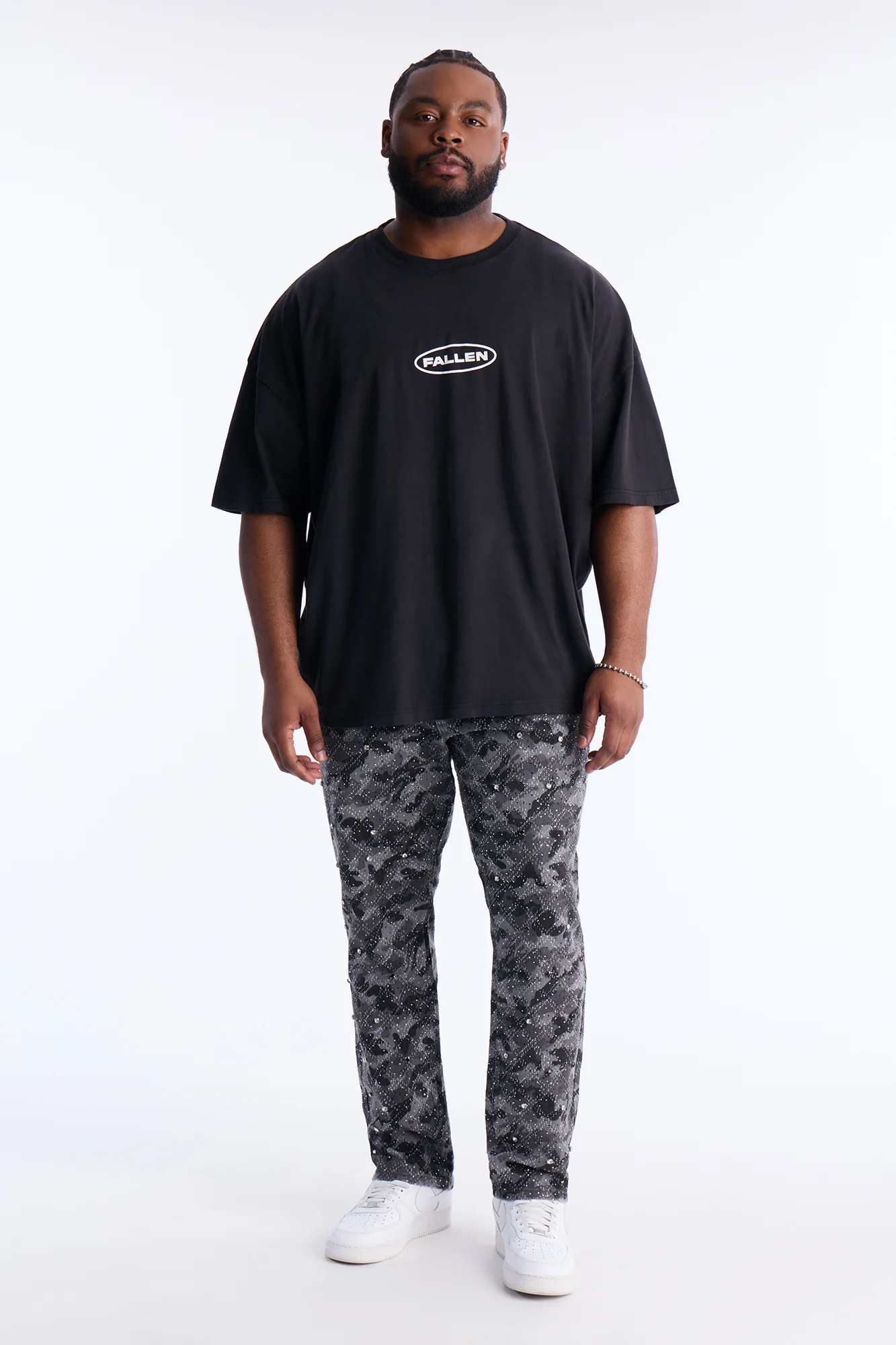Slim Embellished Hex Pant - Black - Image 6