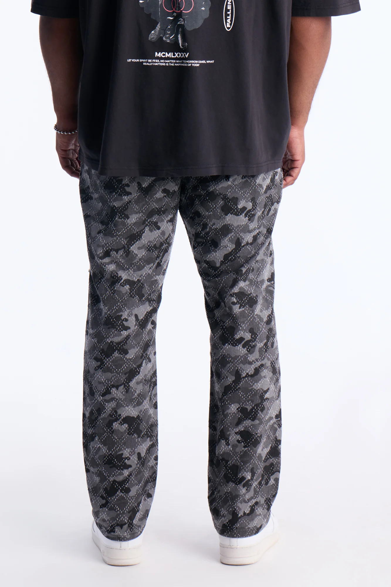 Slim Embellished Hex Pant - Black - Image 8