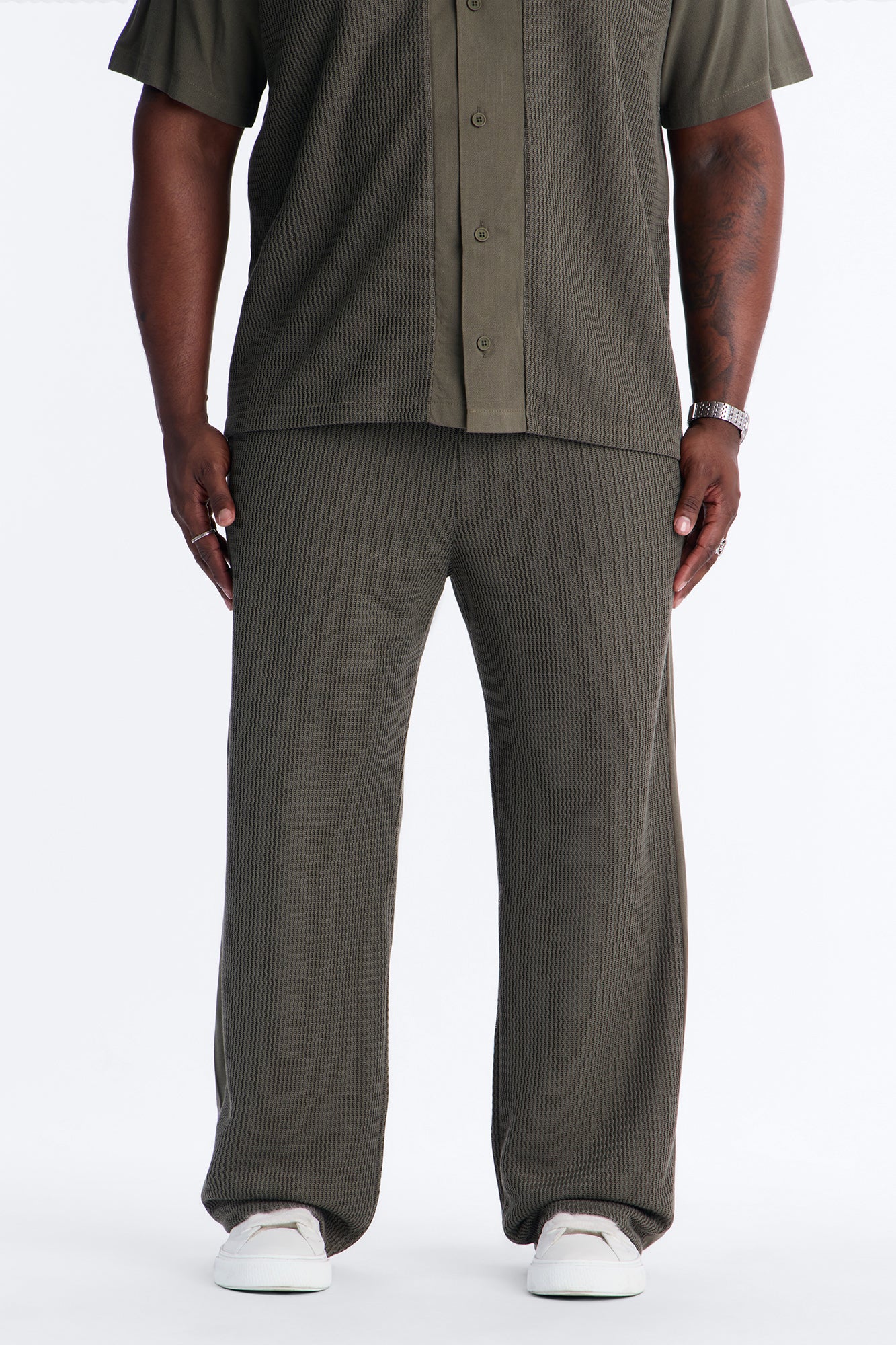 Slim Flare Brookfield Flow Pant - Olive - Image 4