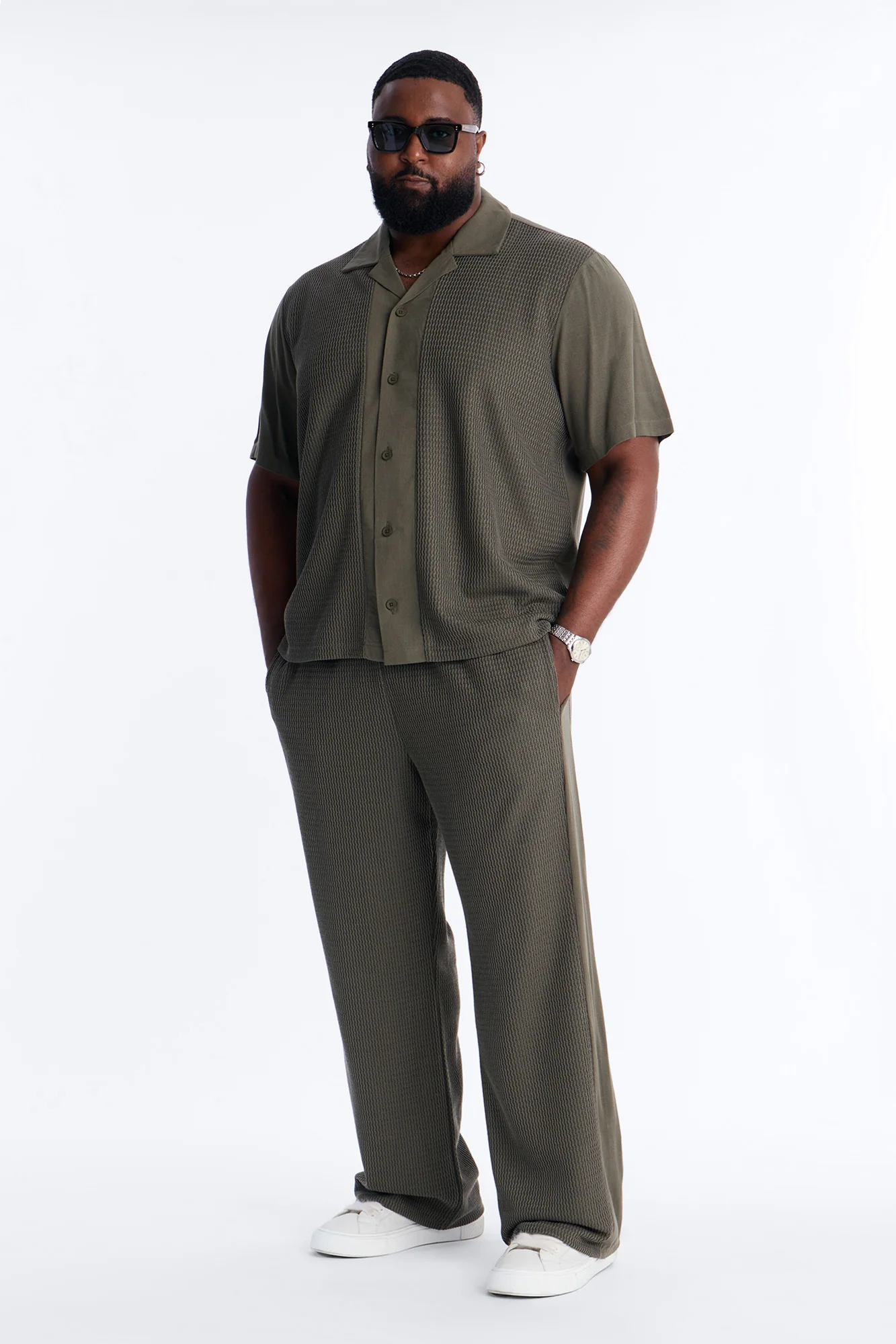 Slim Flare Brookfield Flow Pant - Olive - Image 5