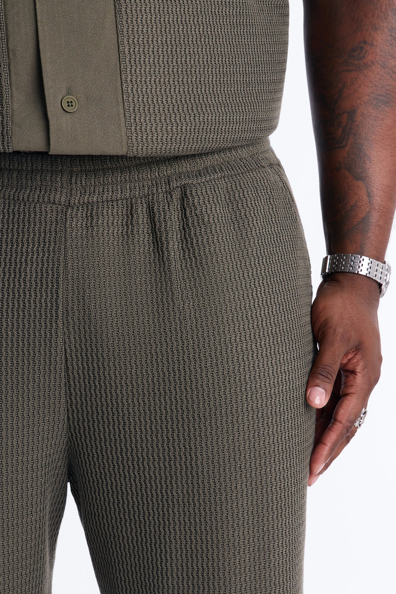 Slim Flare Brookfield Flow Pant - Olive - Image 6