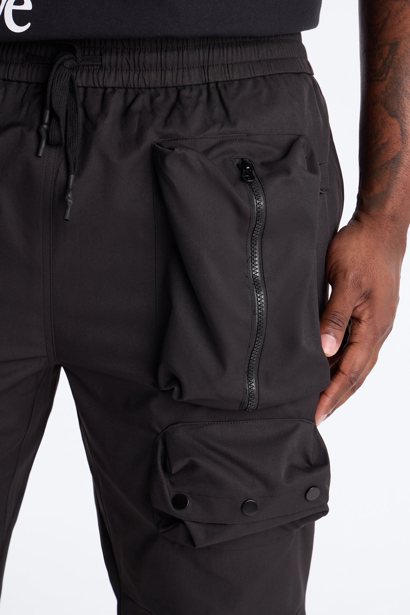 Slim Fort Dreamer Cargo Pant - Black - Image 8