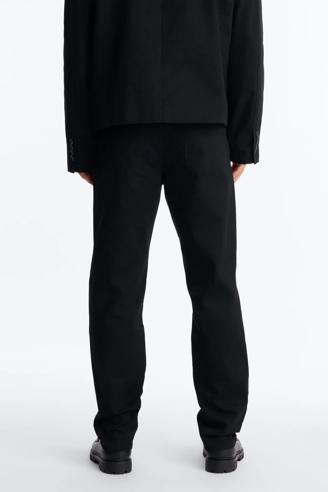 Slim Lattice Luxe Pearl Pant - Black - Image 4