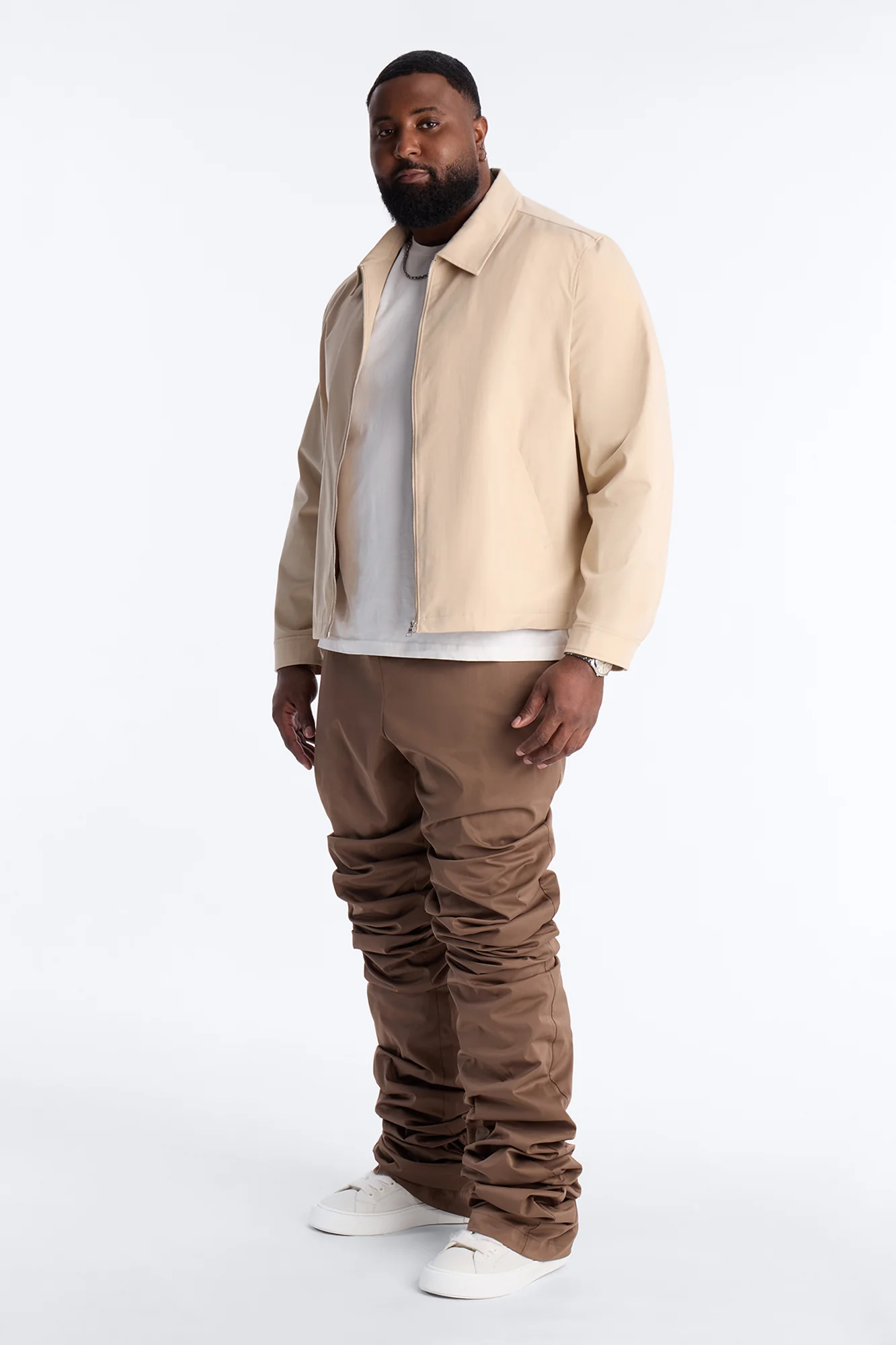 Slim Ultra Stacked Colorblock Pant - Brown - Image 2