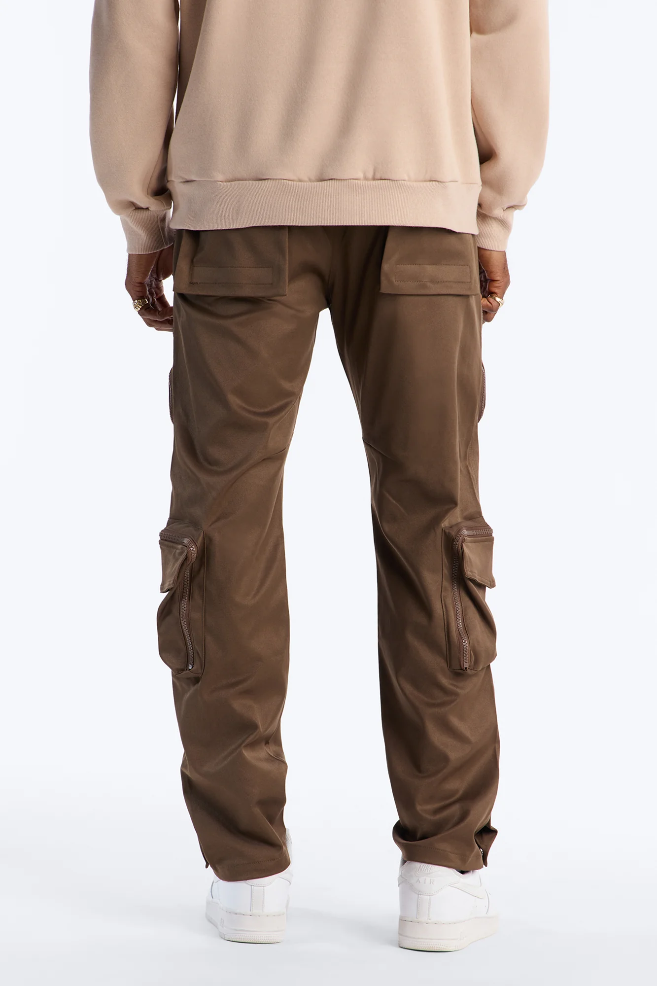Slim Vector Deploy Zip Pant - Brown - Image 4