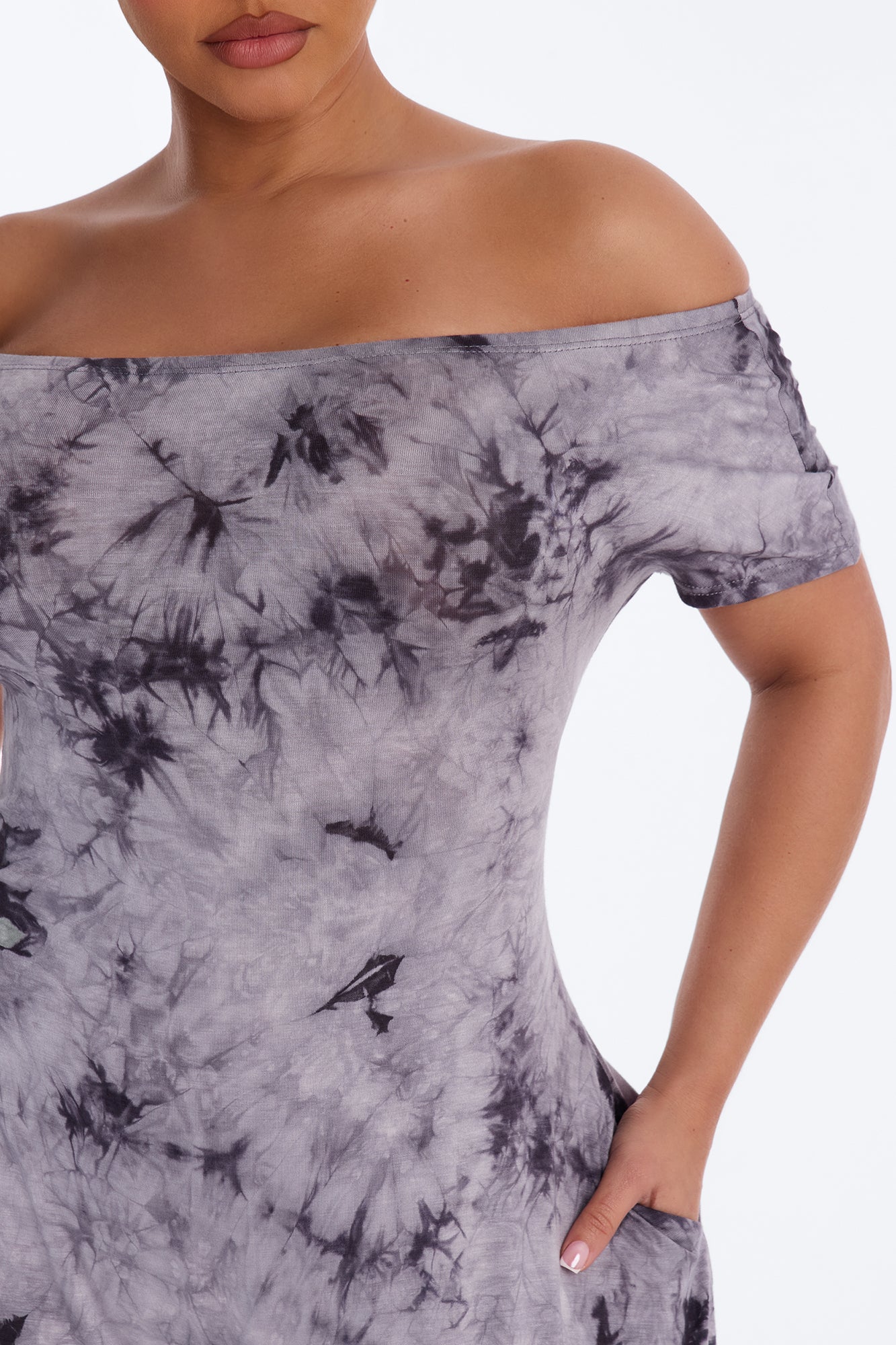 Slow Sunday Tie-Dye Balloon Jumpsuit - Charcoal - Image 3