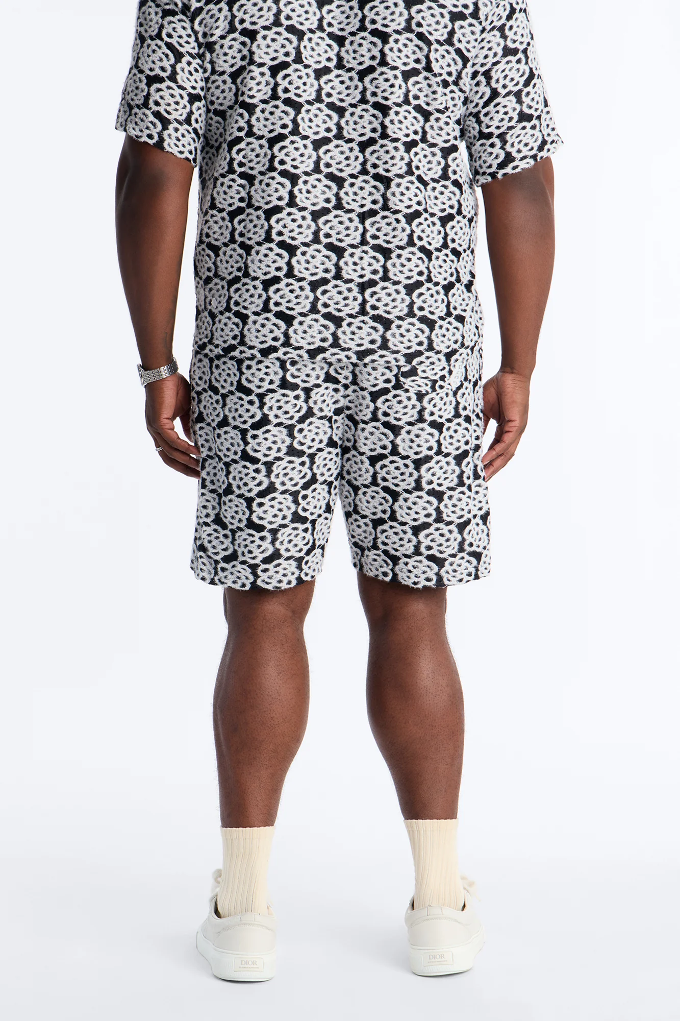 Snow Leopard Drift Relaxed Short - Black/White - Image 8