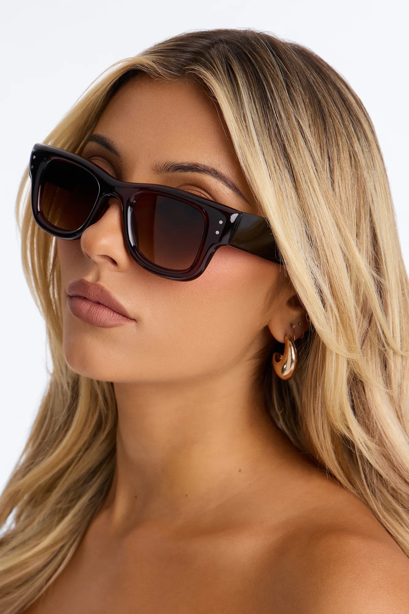 So Care Free Sunglasses - Brown