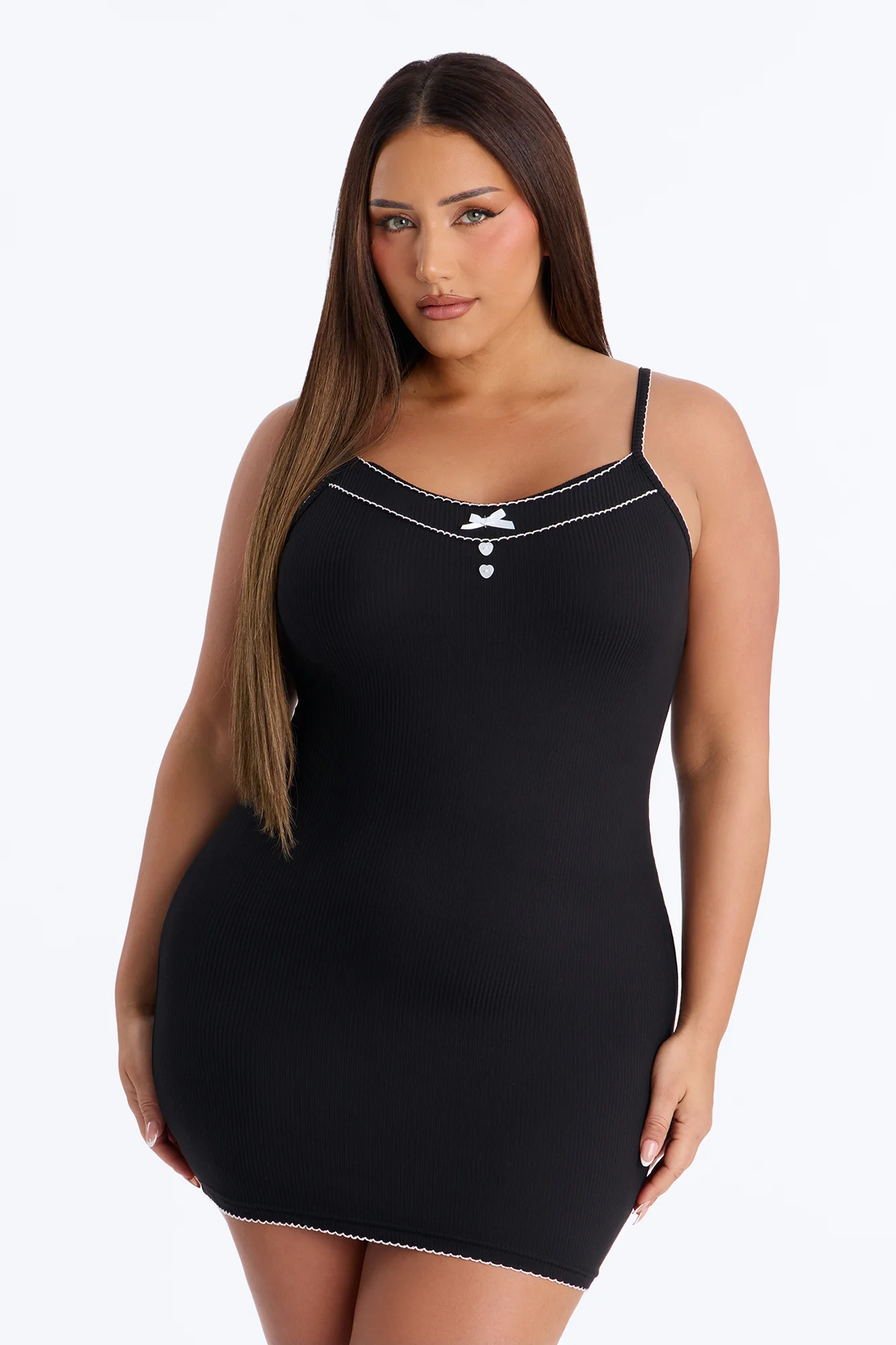 So Charming PJ Nightgown - Black - Image 4