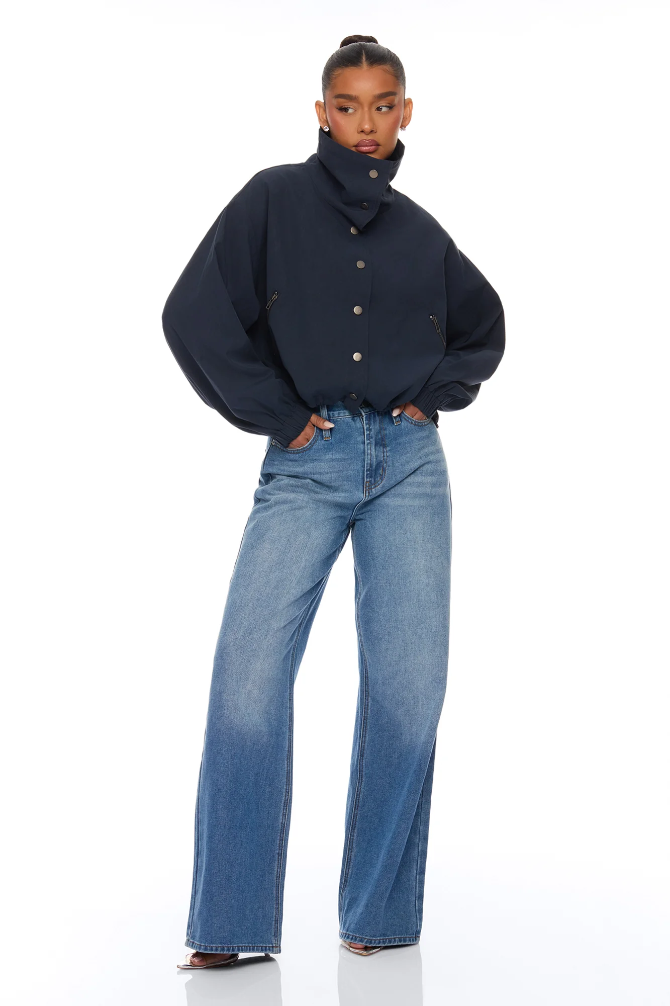 So Effortless Cargo Jacket - Navy - Image 3