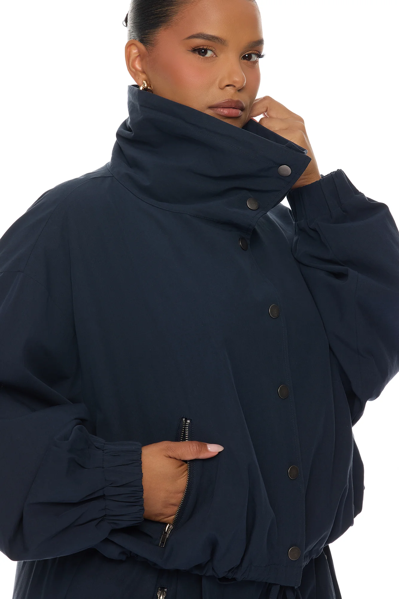 So Effortless Cargo Jacket - Navy - Image 8