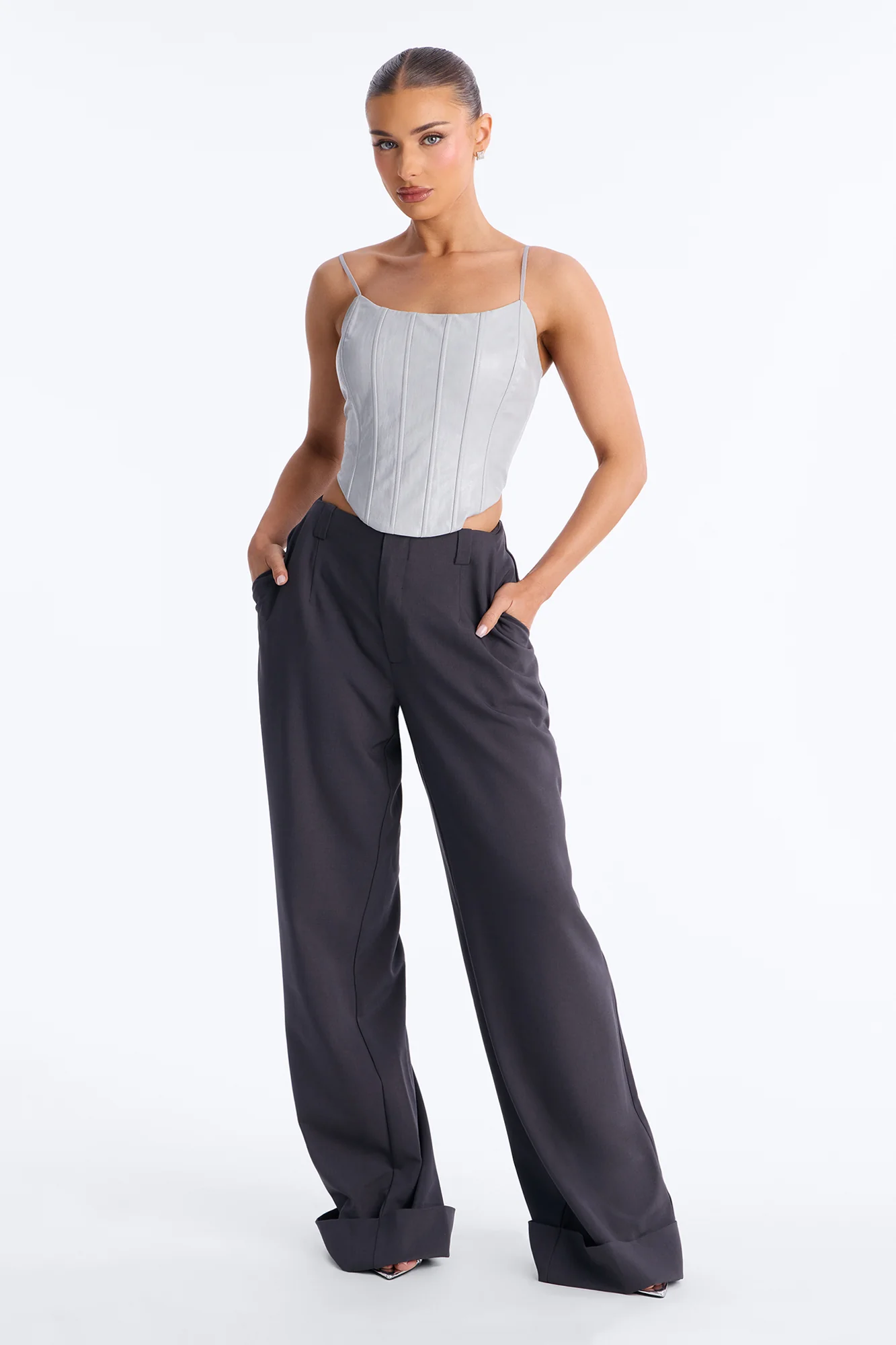 So Professional Low Rise Trouser Pants 33″ - Charcoal